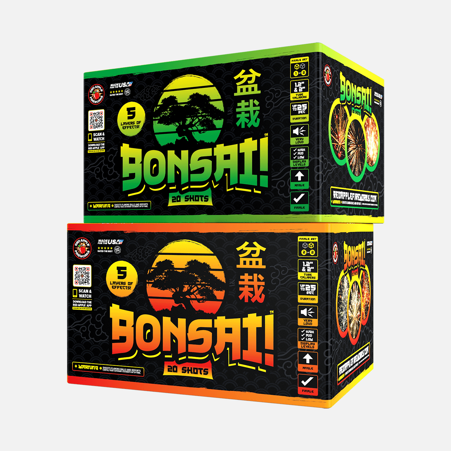 Bonsai™ 40 Shots XL® Aerial Finale Set® XL® Finale Sets® (Up to 2000 Grams)