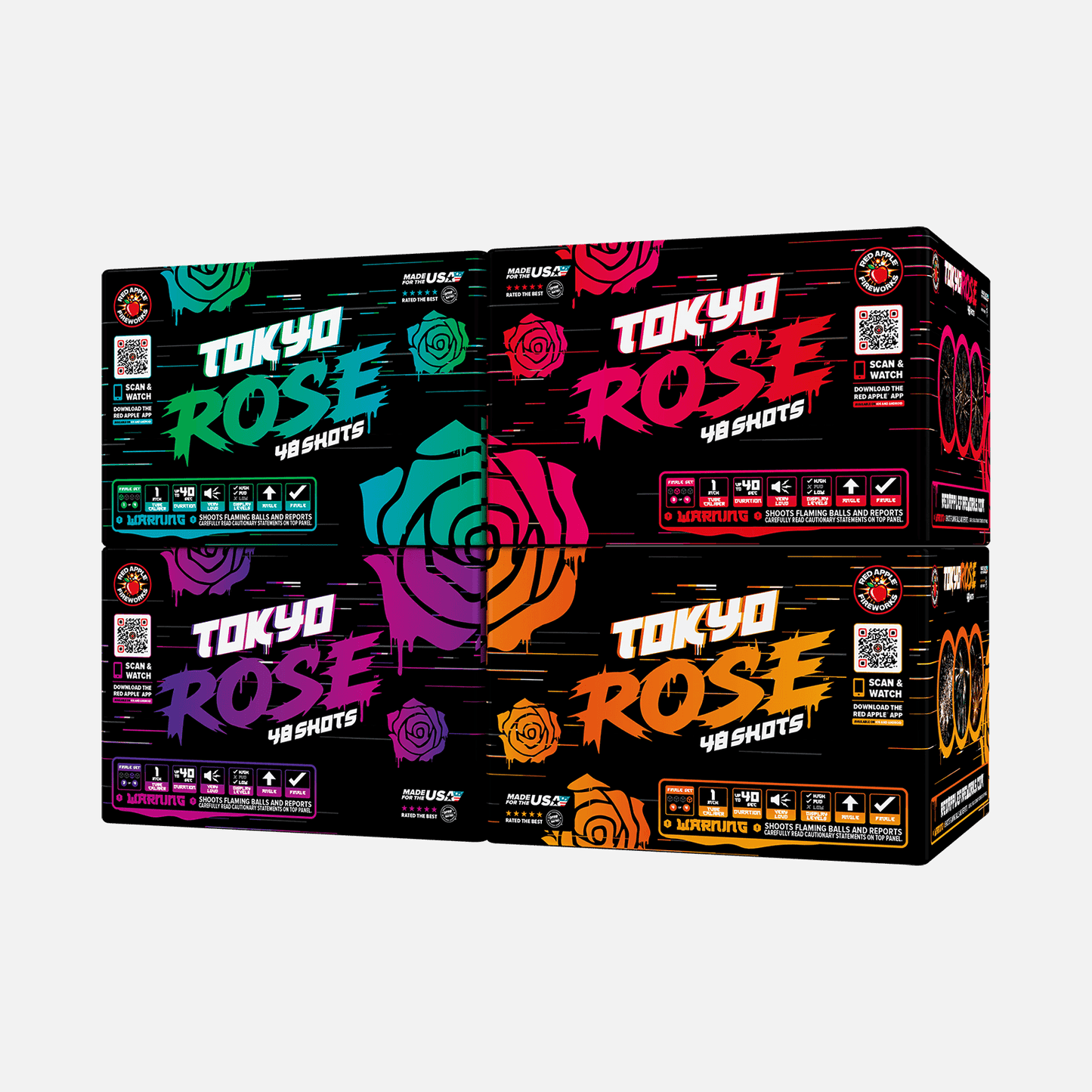 Tokyo Rose™ 192 Shots XL® Aerial Finale Set®