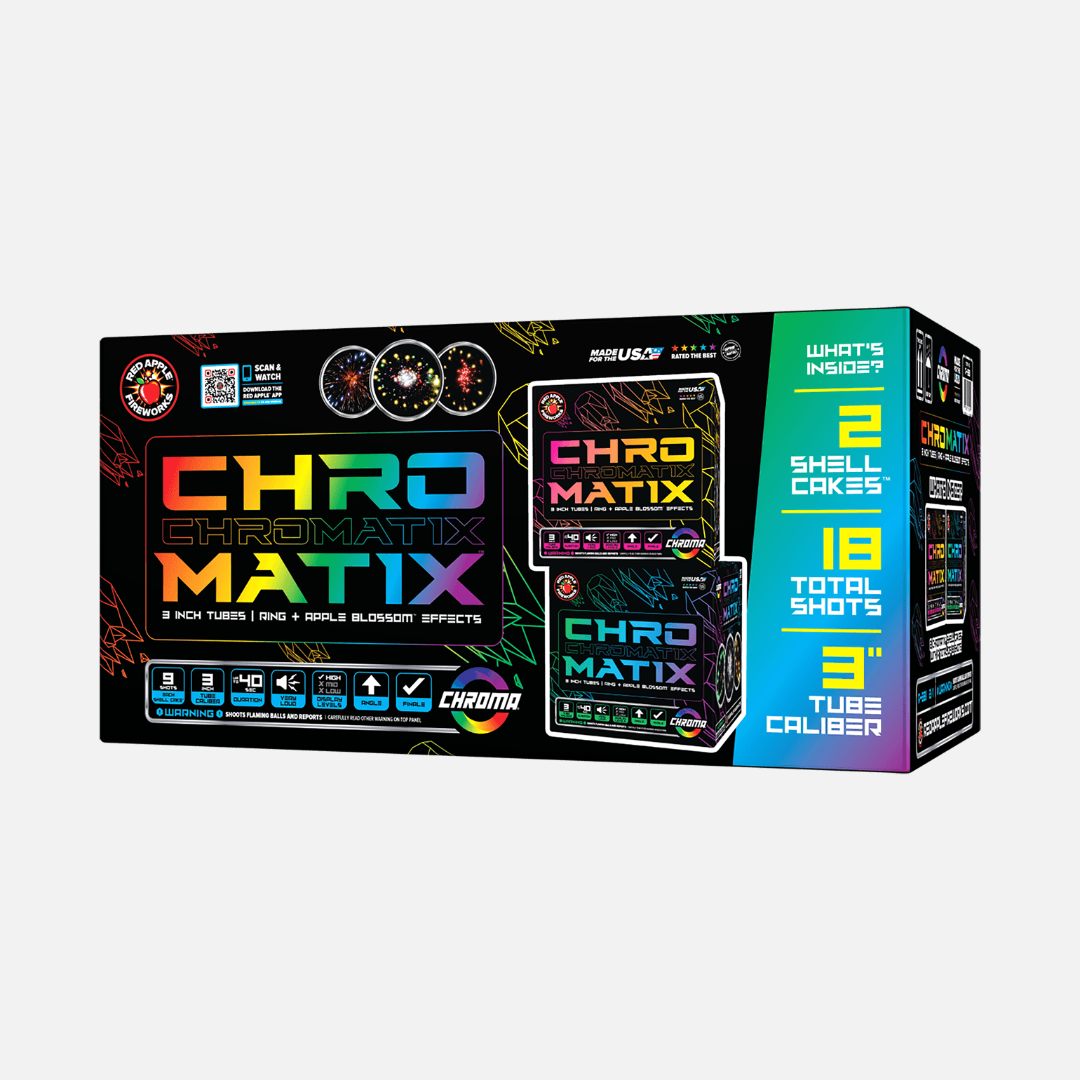 Chromatix™ 9 Shots Large Shell Cakes