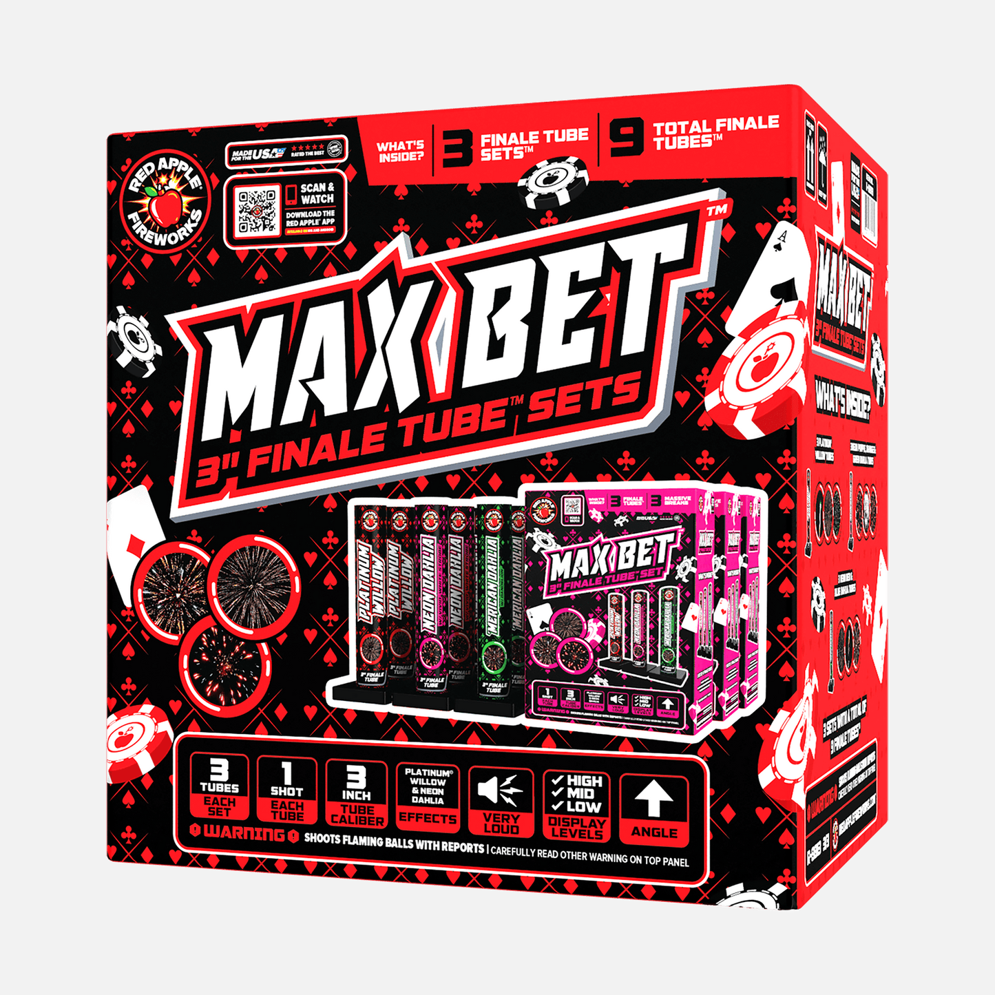 Max Bet™ 3 Shot Finale Tube Set