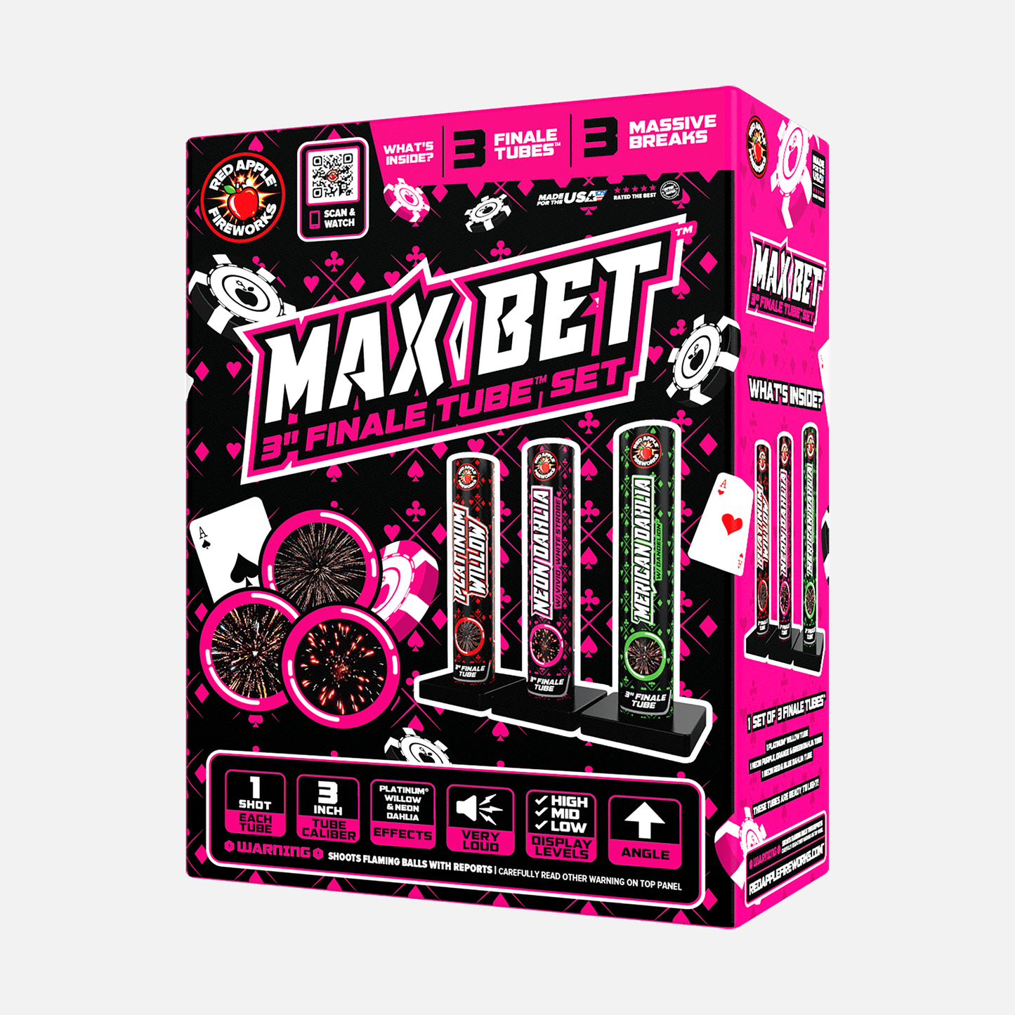 Max Bet™ 3 Shot Finale Tube Set