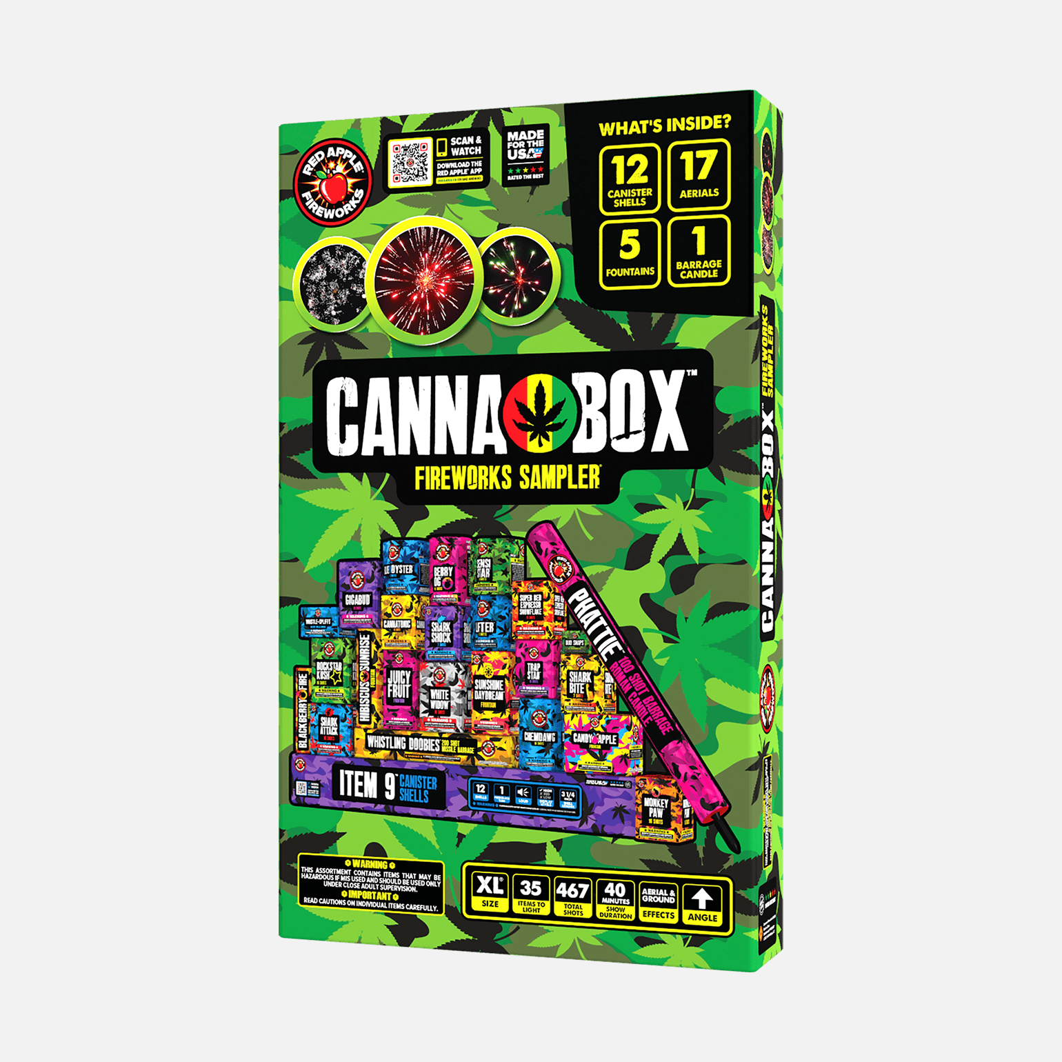 Canna™-Box 467 Shot Fireworks Sampler®