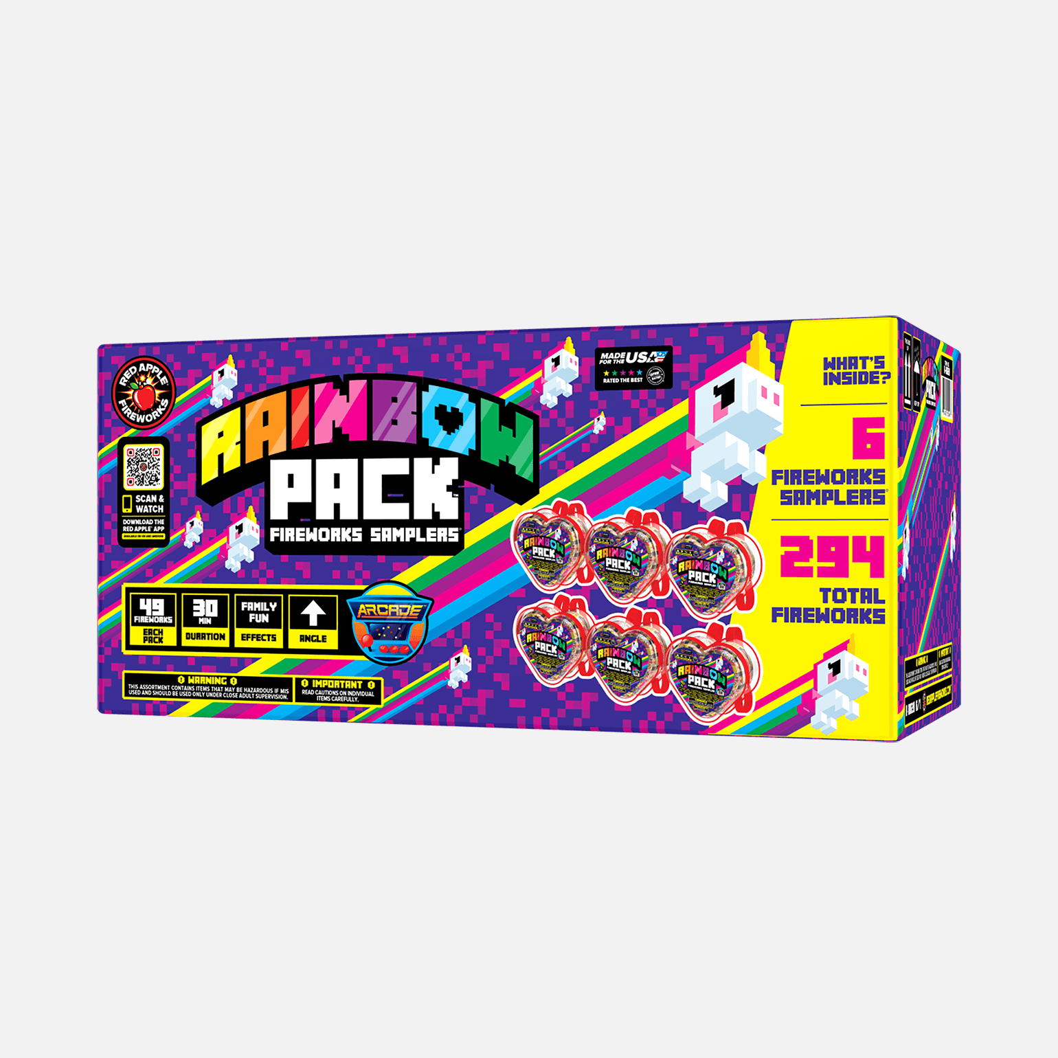 Rainbow™ Pack Heart Shaped Backpack Samplers® Ground Effect Samplers®