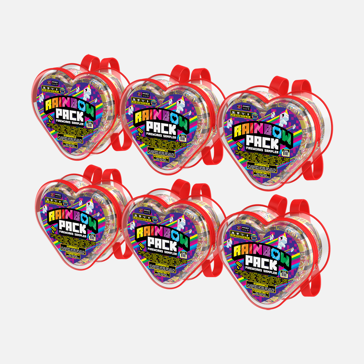 Rainbow™ Pack Heart Shaped Backpack Samplers® Ground Effect Samplers®