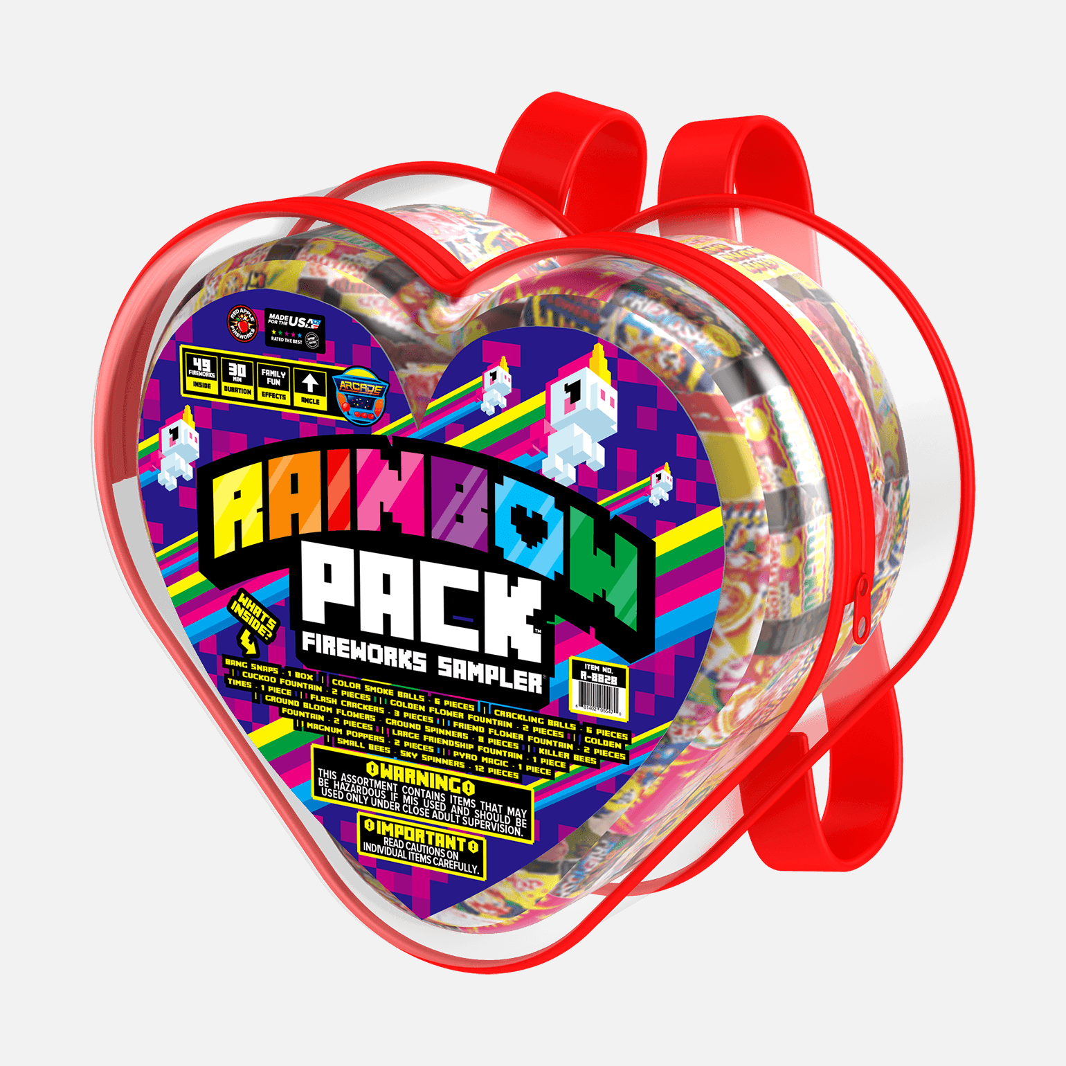 Rainbow™ Pack Heart Shaped Backpack Samplers® Ground Effect Samplers®