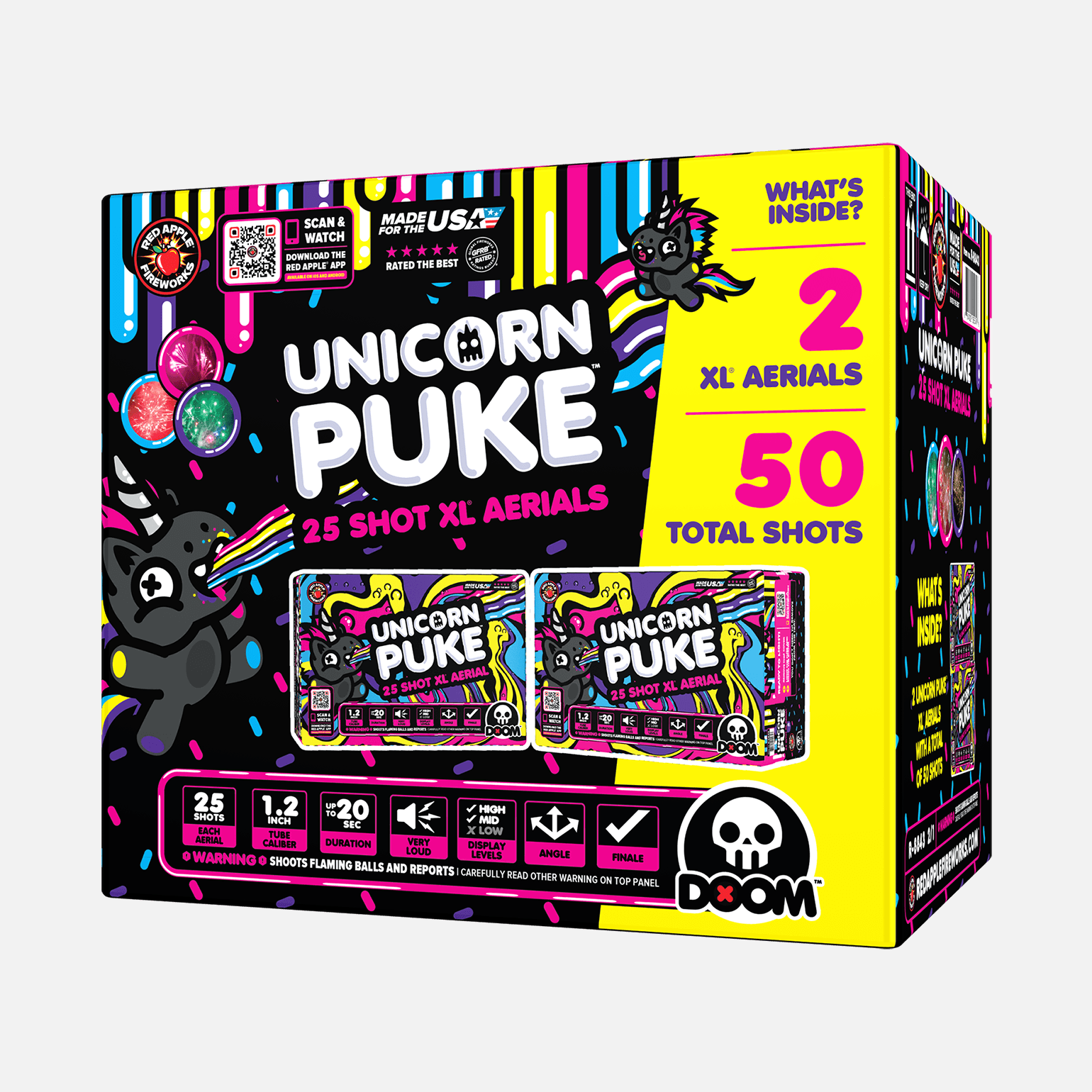 Unicorn Puke® 25 Shots XL® Aerials