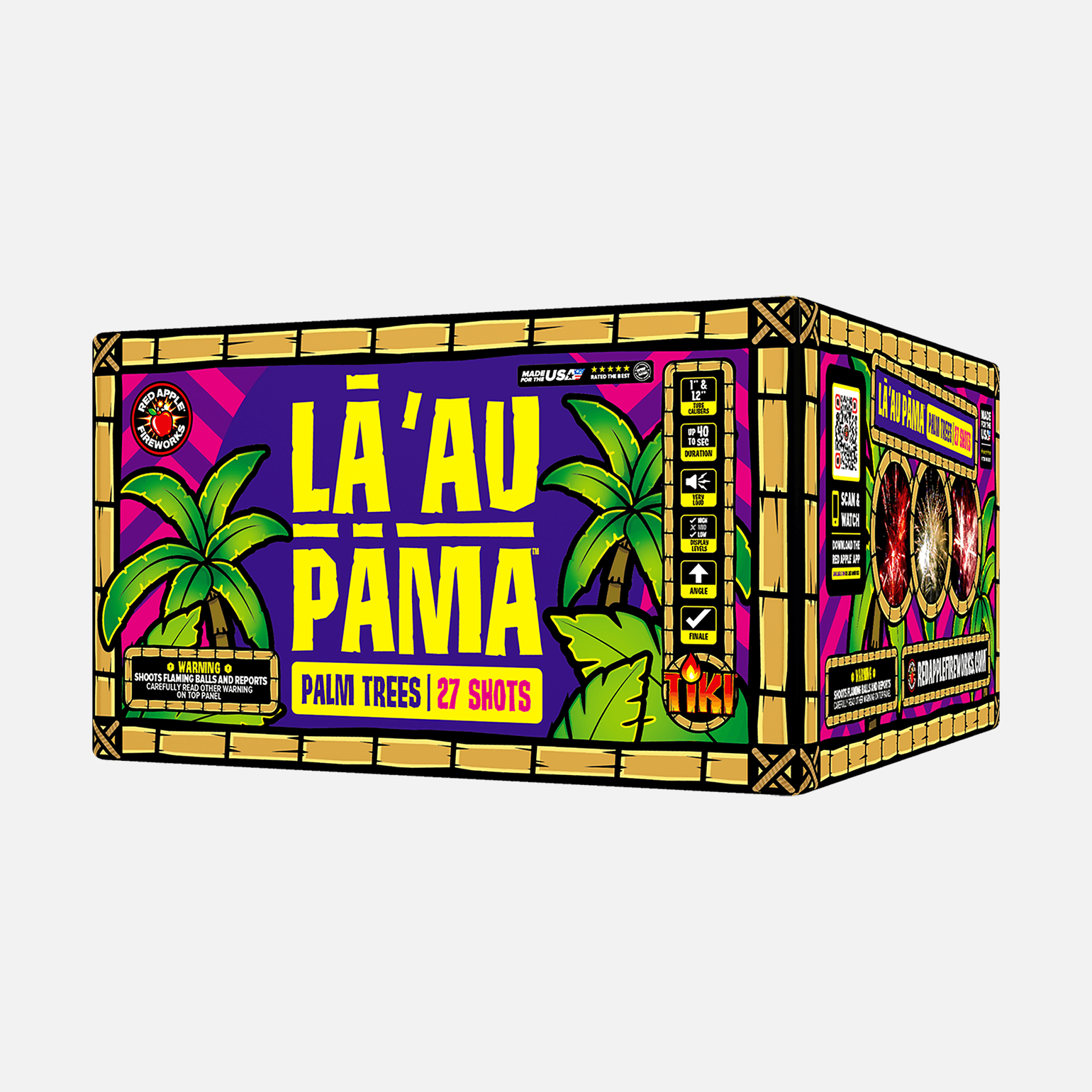 LAʻAU PAMA™ Palm Trees 27 Shot XL® Aerials XL® Aerial Cakes (Up to 500 Grams)