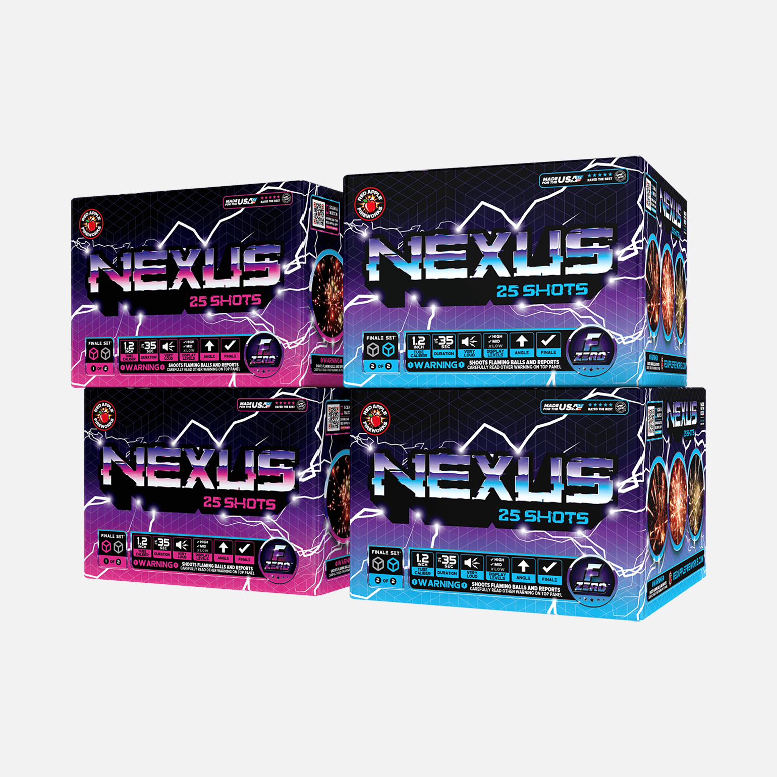 Nexus™ 50 Shot XL® Aerial Finale Sets® XL® Finale Sets® (Up to 2000 Grams)