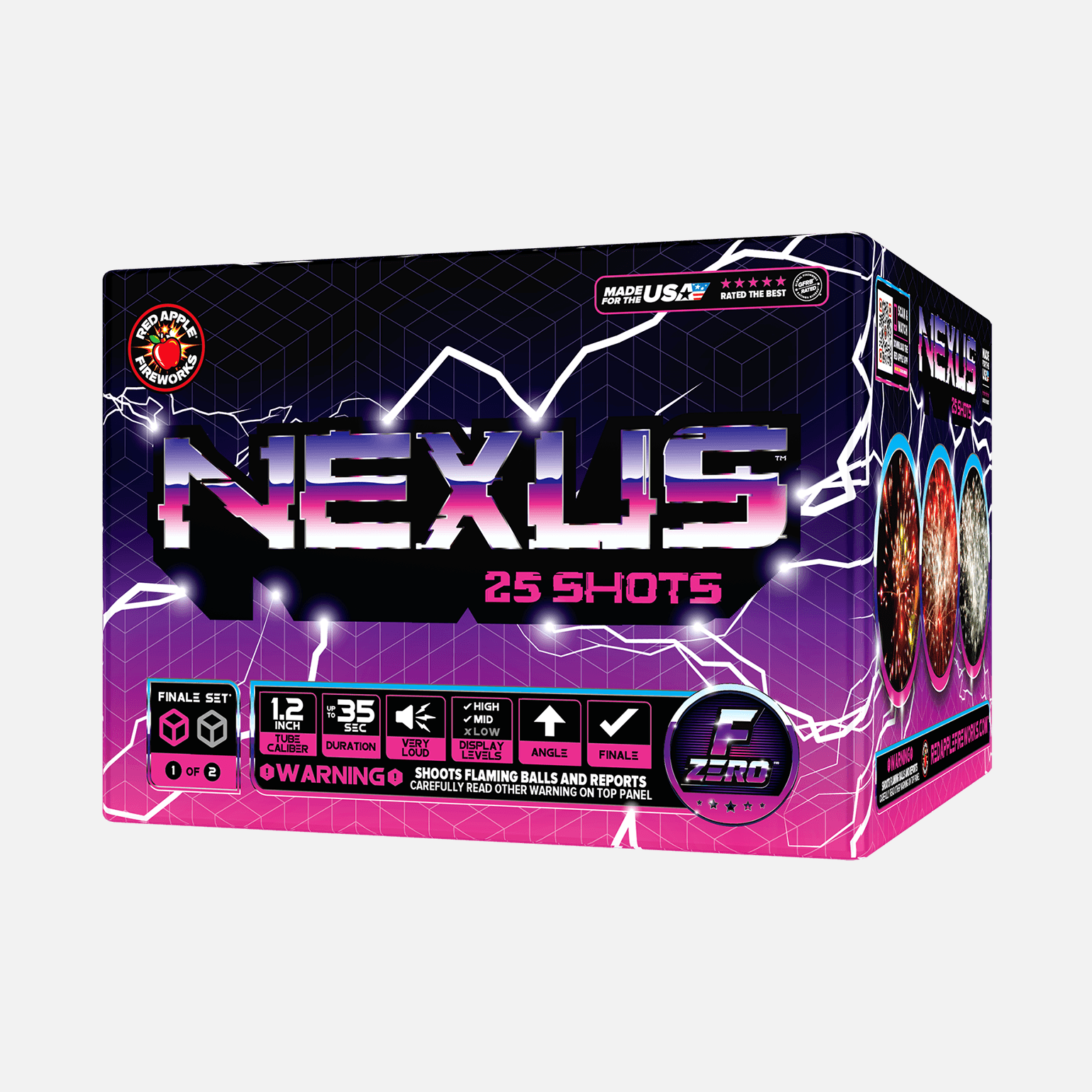 Nexus™ 50 Shot XL® Aerial Finale Sets® XL® Finale Sets® (Up to 2000 Grams)