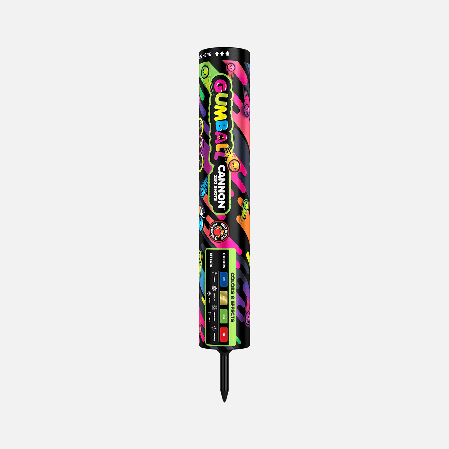 Gumball® Cannon™ 280 Shots Roman Candle Barrages Barrage Candles