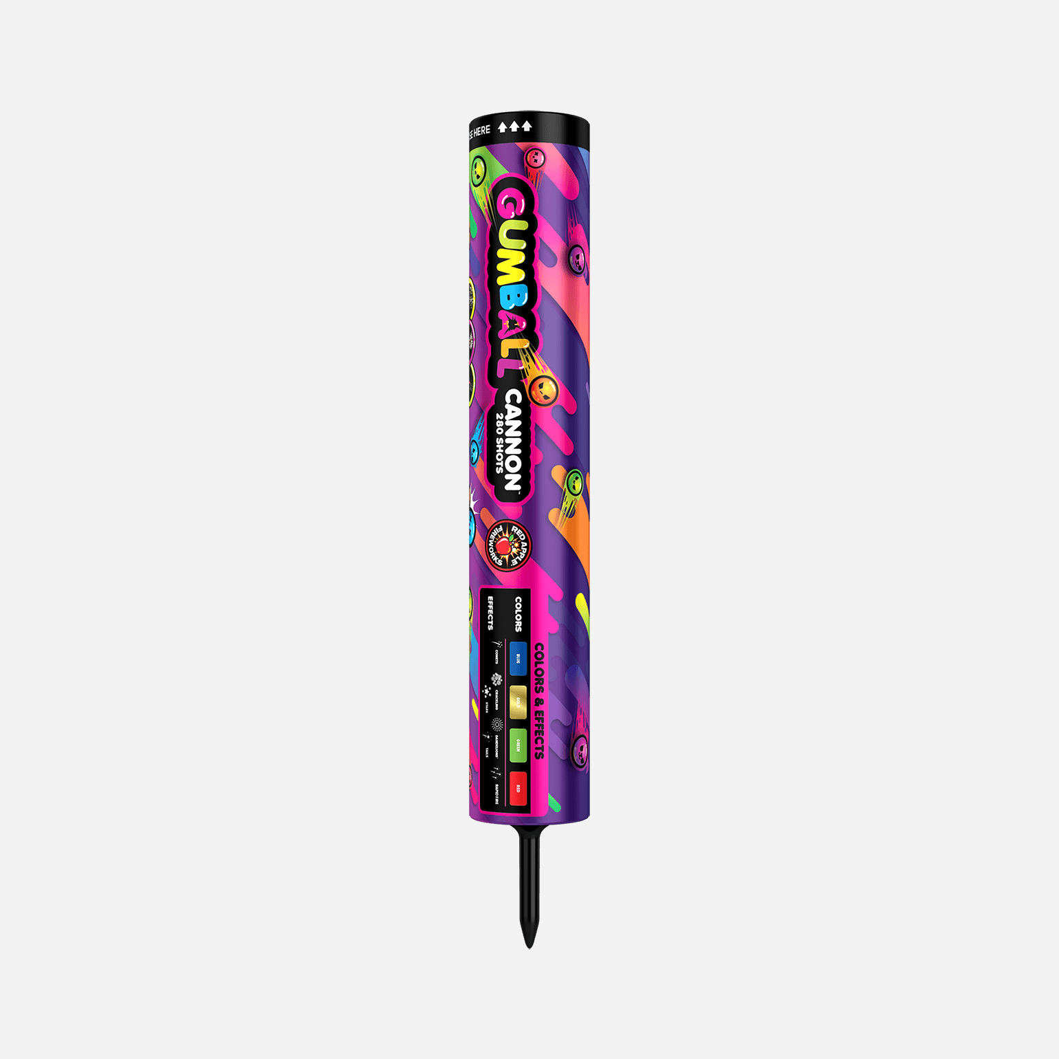 Gumball® Cannon™ 280 Shots Roman Candle Barrages Barrage Candles