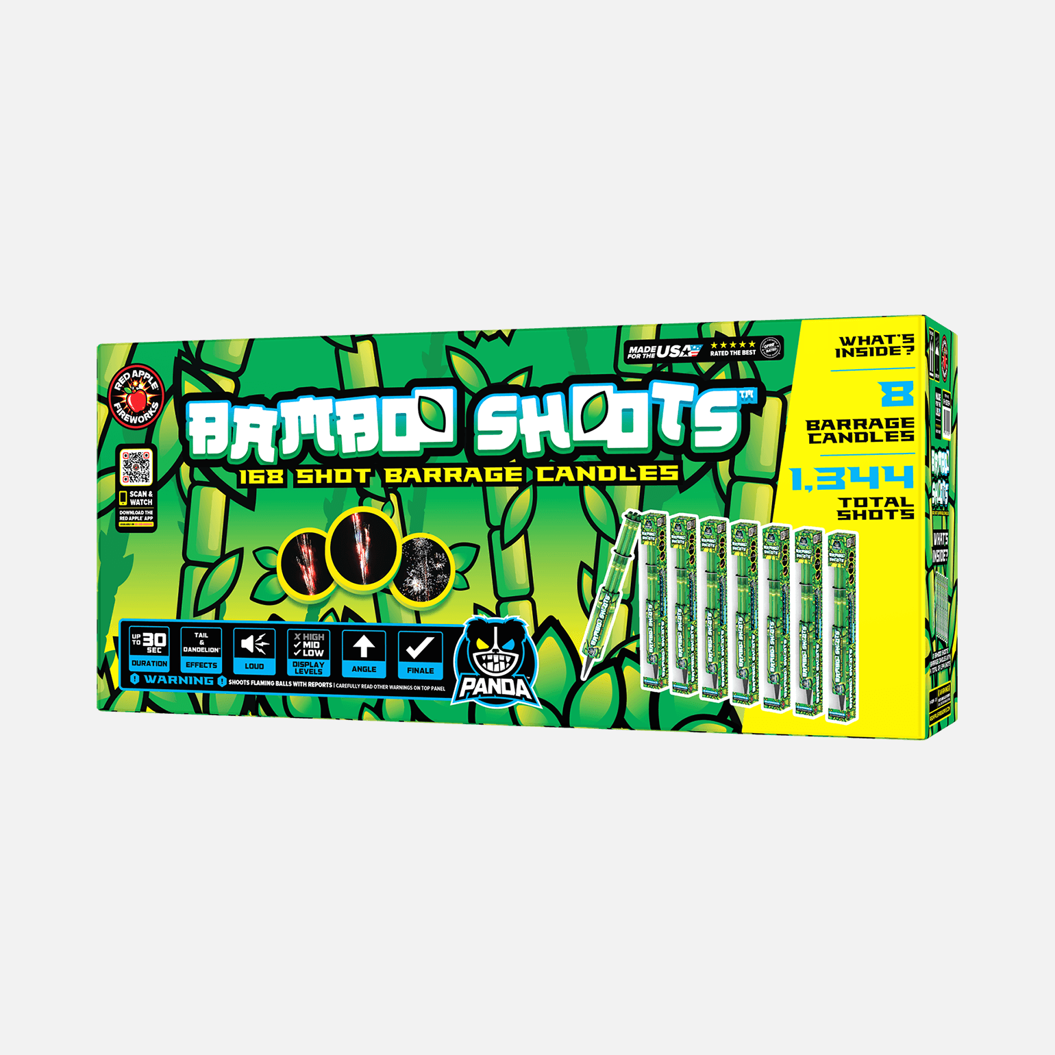 Bamboo Shoots™ 168 Shots Barrage Candles (gatling style) Barrage Candles