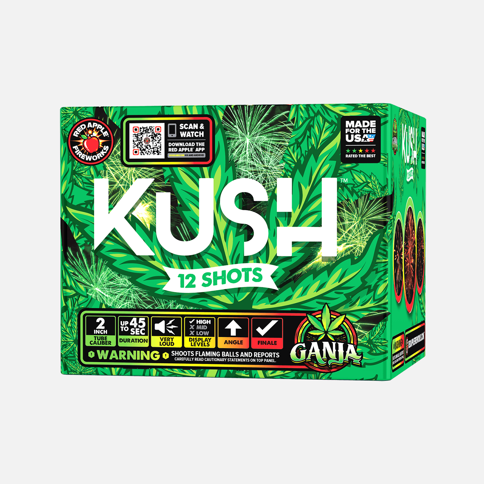 Kush® Case 48-Shots Shell Finale Set® Shell Cakes