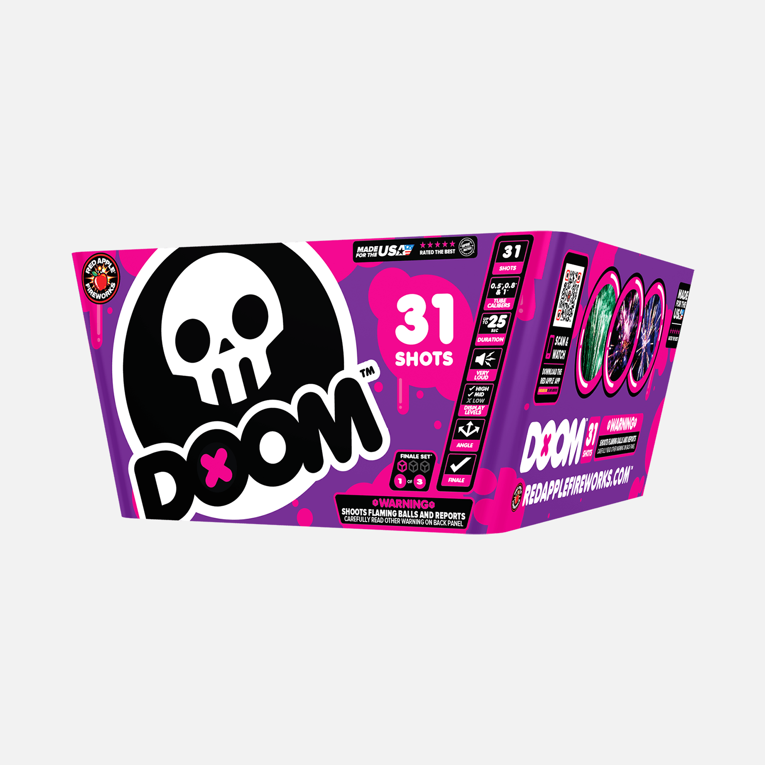 Doom® Case 93 Shot XL® Aerial Finale Sets® XL® Finale Sets® (Up to 2000 Grams)