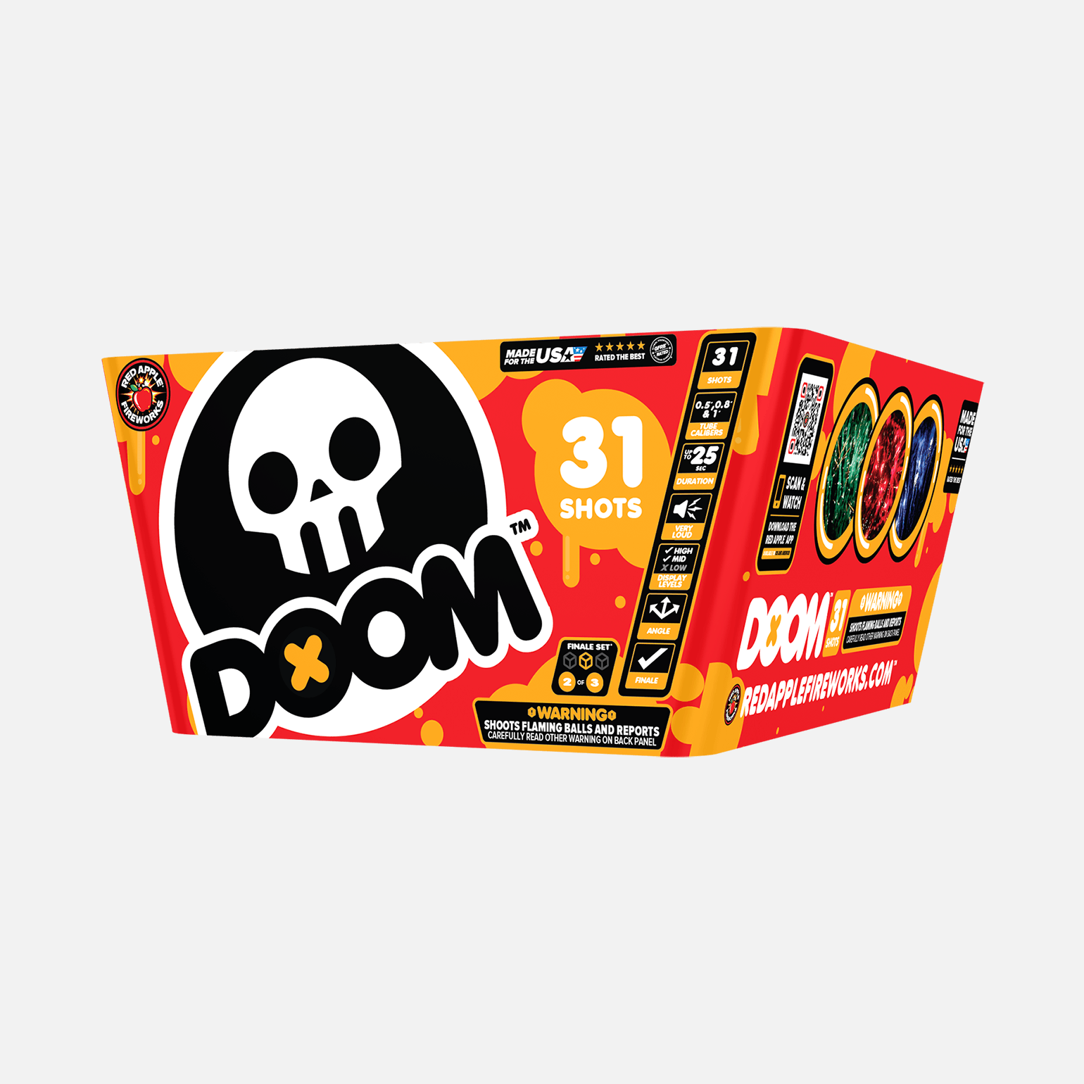 Doom® Case 93 Shot XL® Aerial Finale Sets® XL® Finale Sets® (Up to 2000 Grams)