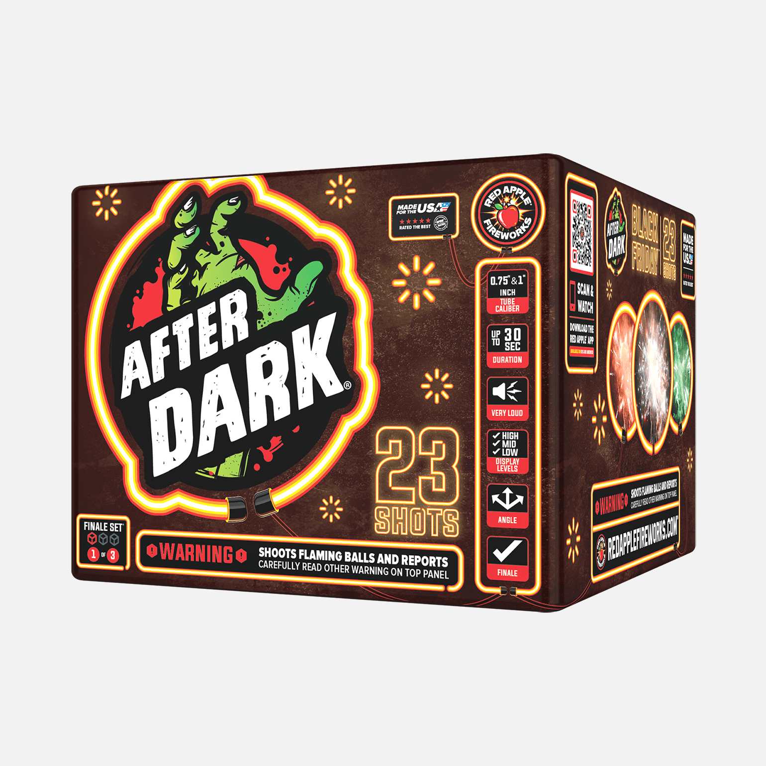 Black Friday After Dark® 69 Shots XL® Aerial Finale Set® XL® Finale Sets® (Up to 2000 Grams)