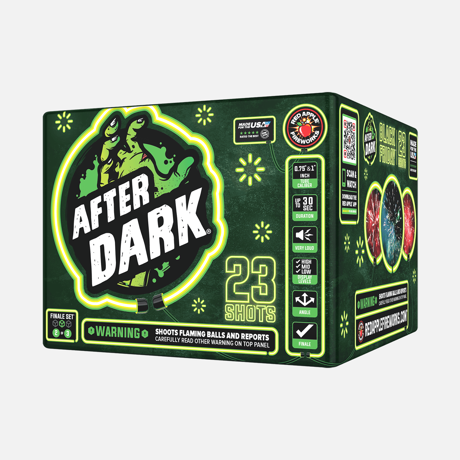 Black Friday After Dark® 69 Shots XL® Aerial Finale Set® XL® Finale Sets® (Up to 2000 Grams)