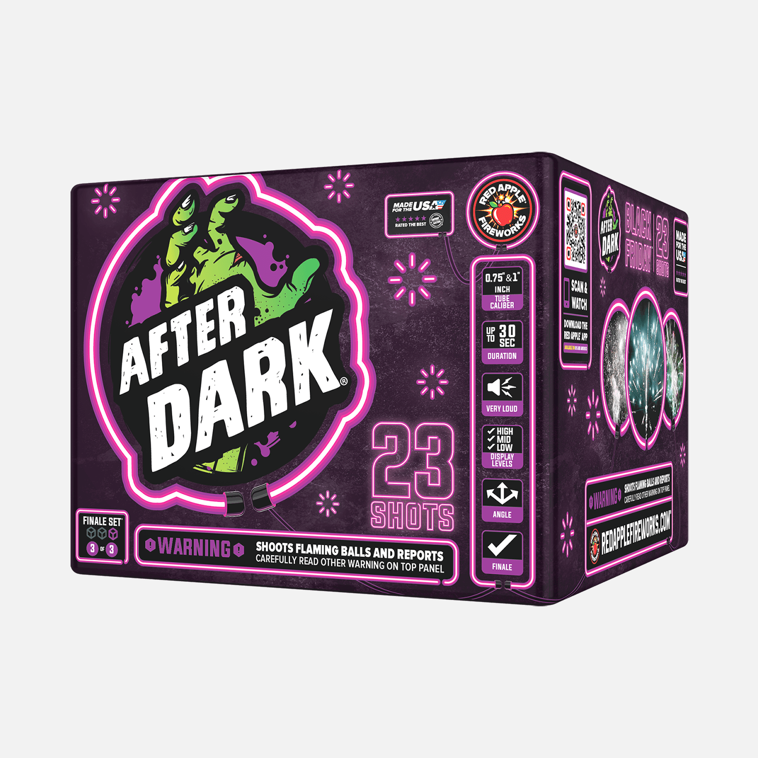 Black Friday After Dark® 69 Shots XL® Aerial Finale Set® XL® Finale Sets® (Up to 2000 Grams)