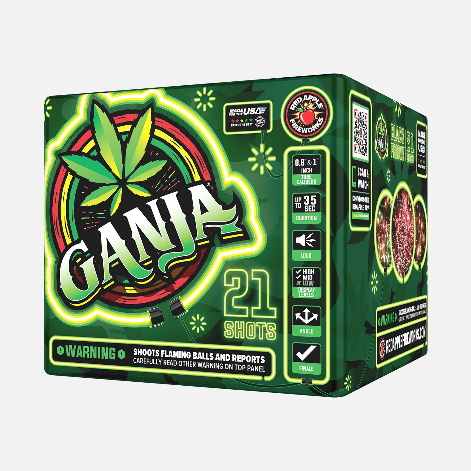 Black Friday Ganja® 21 Shots Standard Aerials Standard Aerial Cakes (Up to 200 Grams)