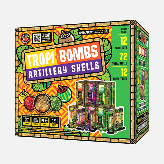 Tropi-Bombs 6 Shot Special Effect Artillery Shells