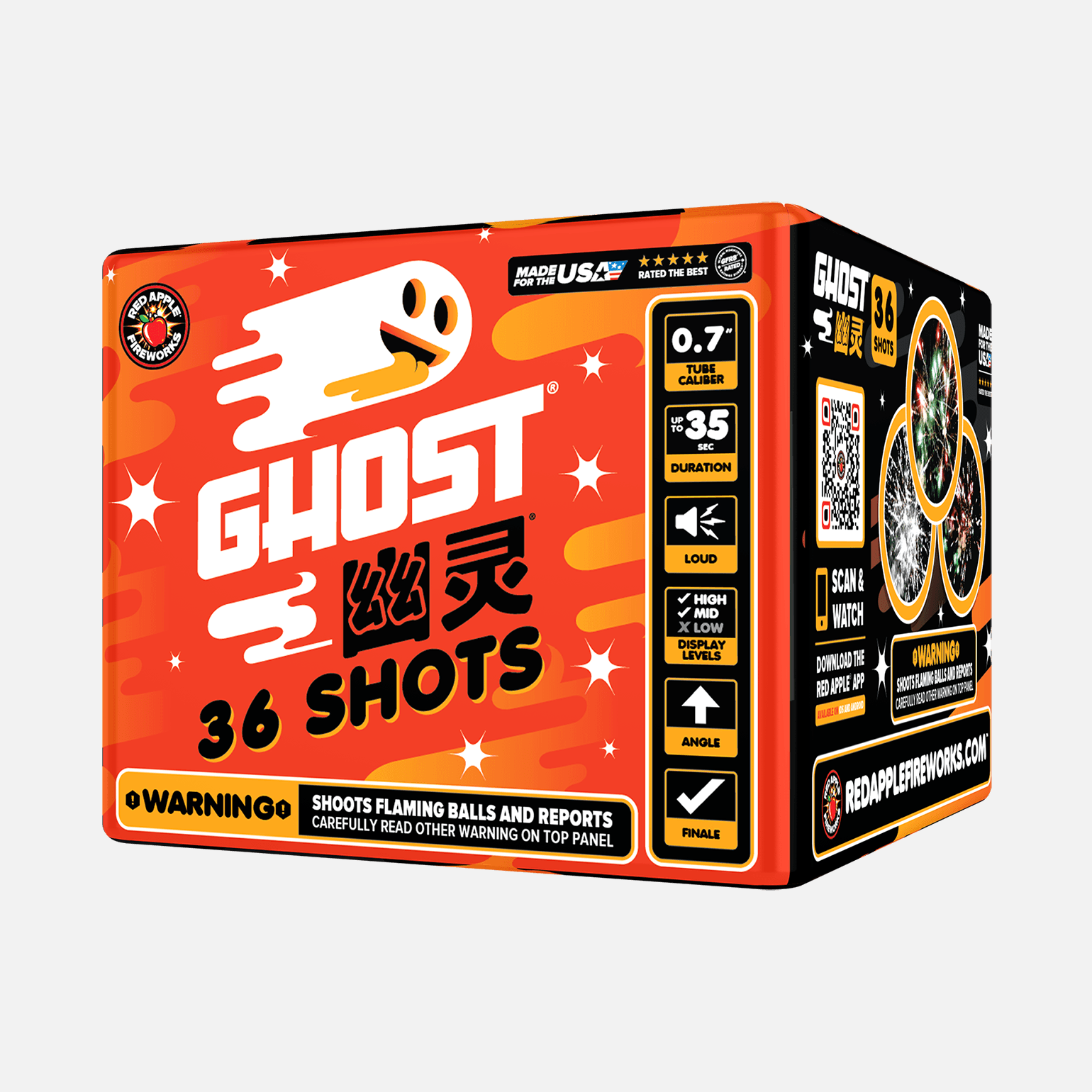 Ghost® 36 Shot Standard Aerials Standard Aerial Cakes (Up to 200 Grams)