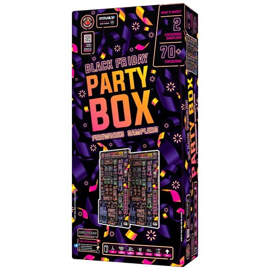 Black Friday Party Box 400 Shot Fireworks Samplers®