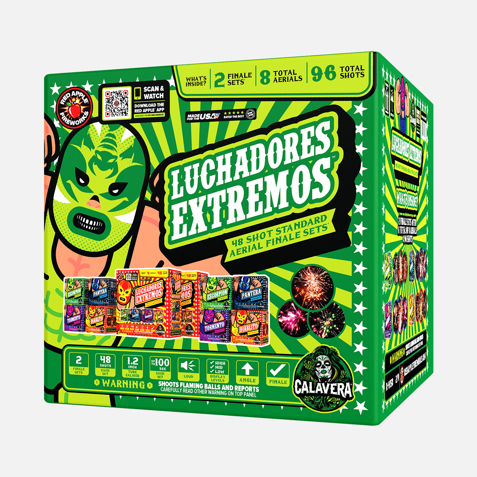 Luchadores Extremos!™ 48 Shot Standard Aerial Finale Set®