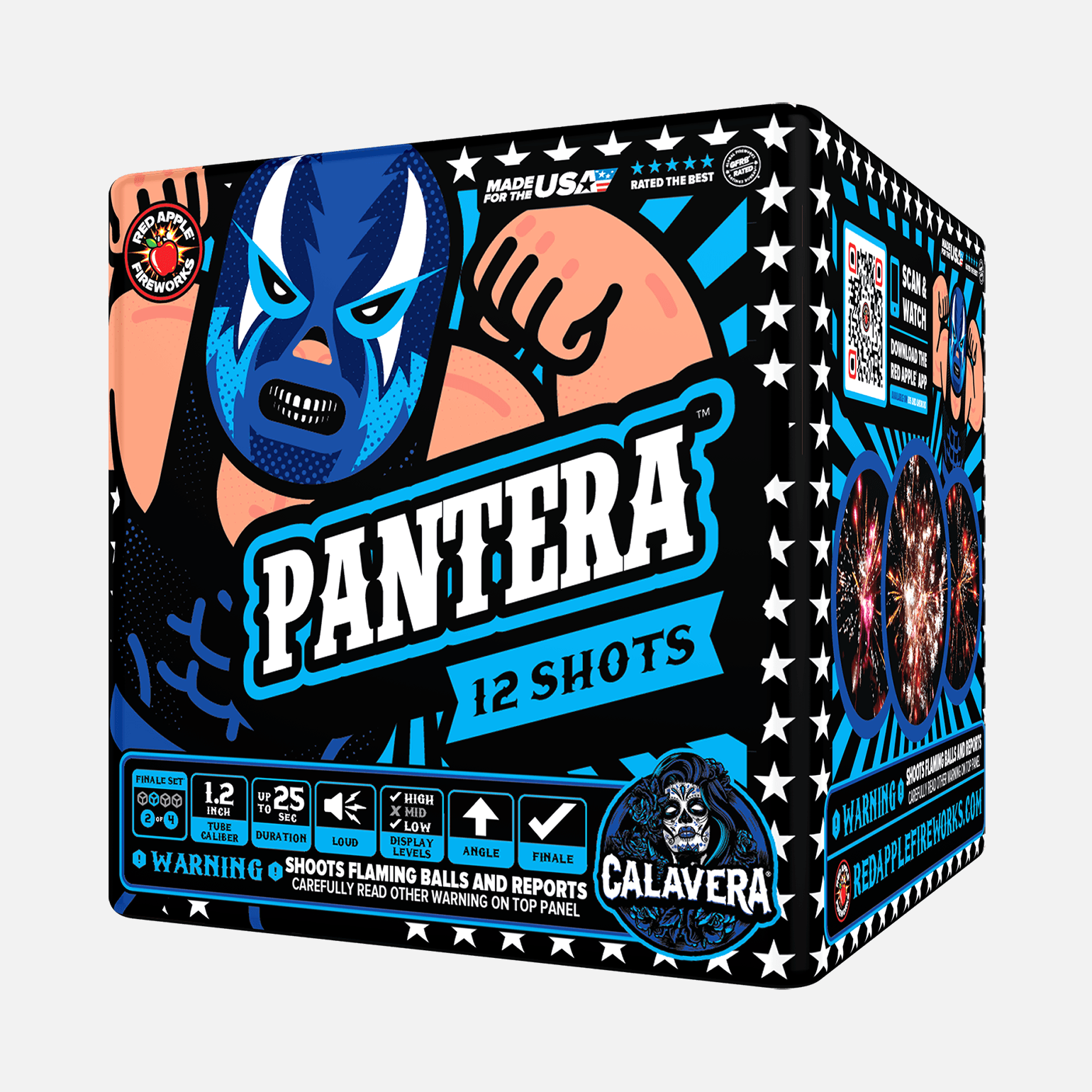 Luchadores Extremos!™ 48 Shot Standard Aerial Finale Set® Standard Finale Sets® (Up to 1200 Grams)