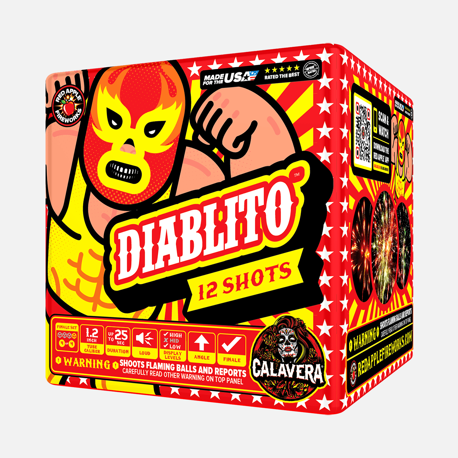 Luchadores Extremos!™ 48 Shot Standard Aerial Finale Set® Standard Finale Sets® (Up to 1200 Grams)