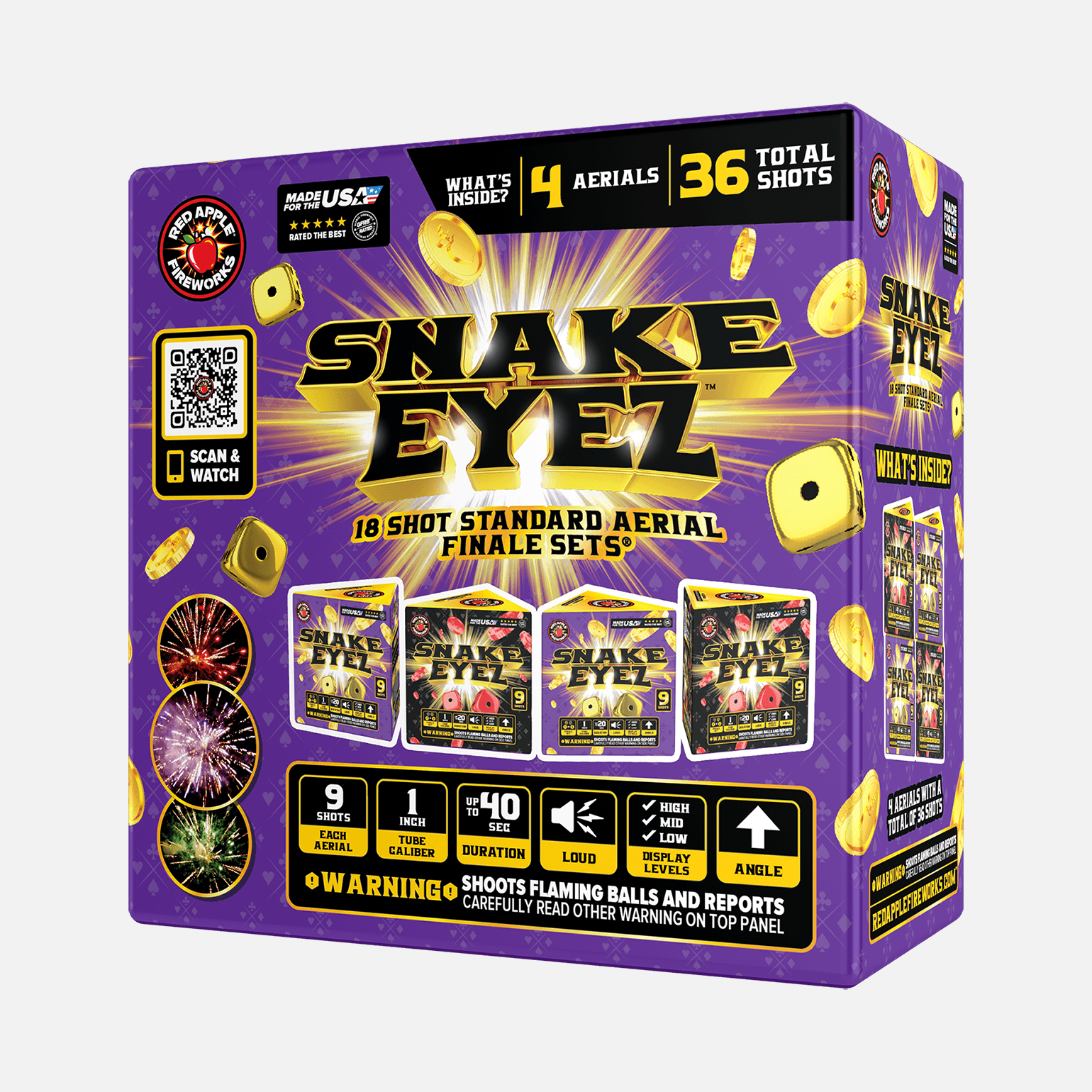 Snake Eyez™ 18 Shot Standard Aerial Finale Set®