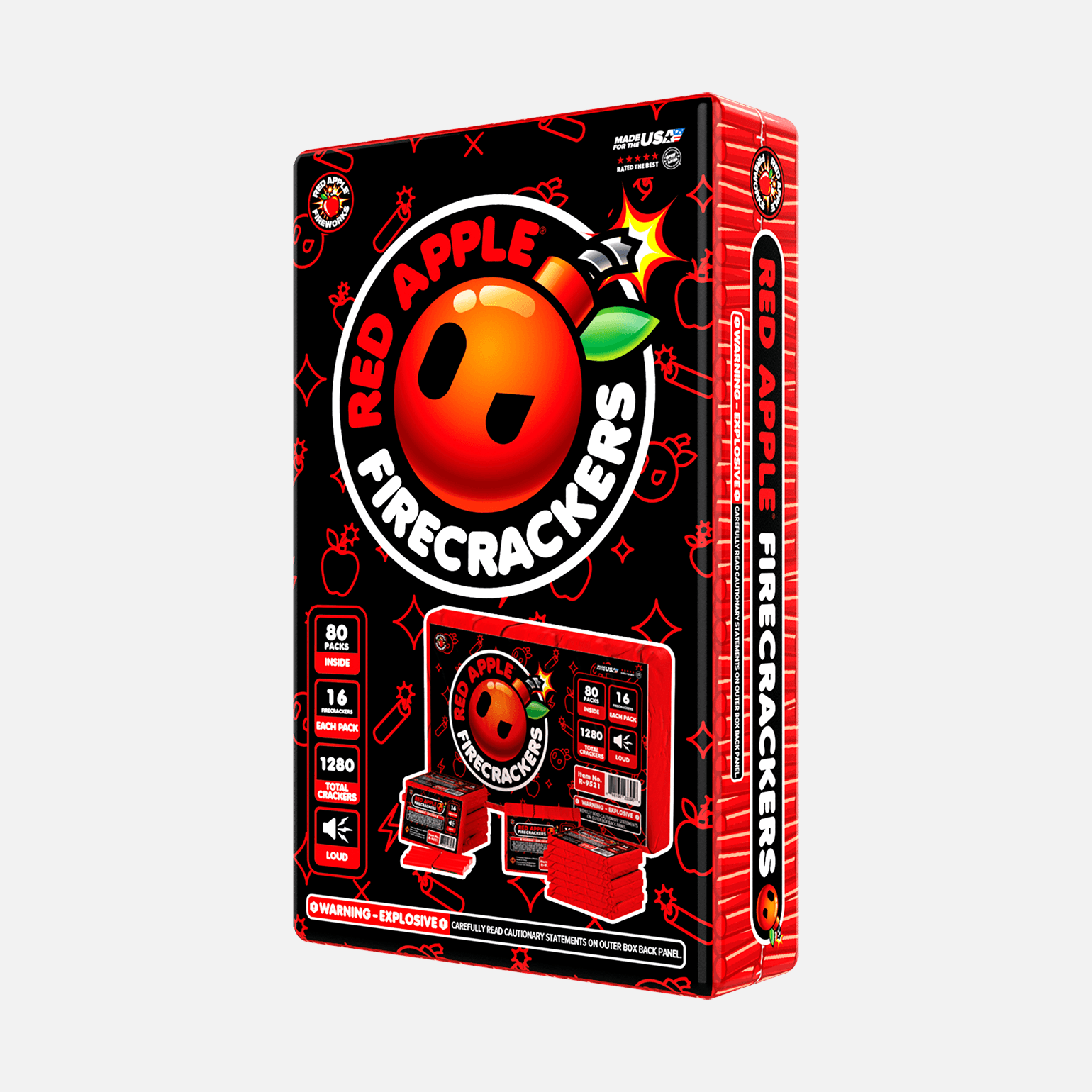 Red Apple® Bombs 16 Shot Full Brick Flash Crackers