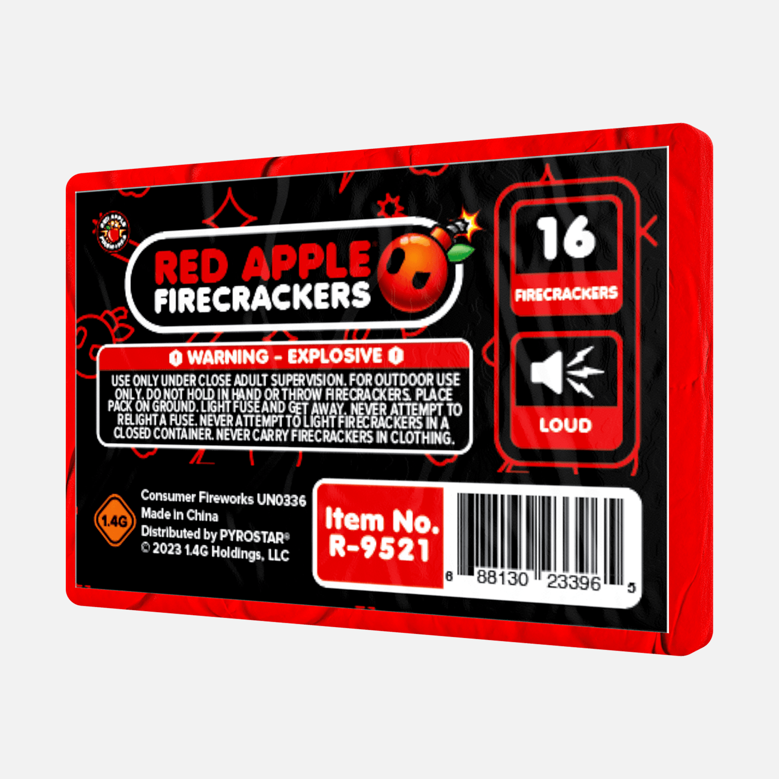 Red Apple® Bombs 16 Shot Full Brick Flash Crackers