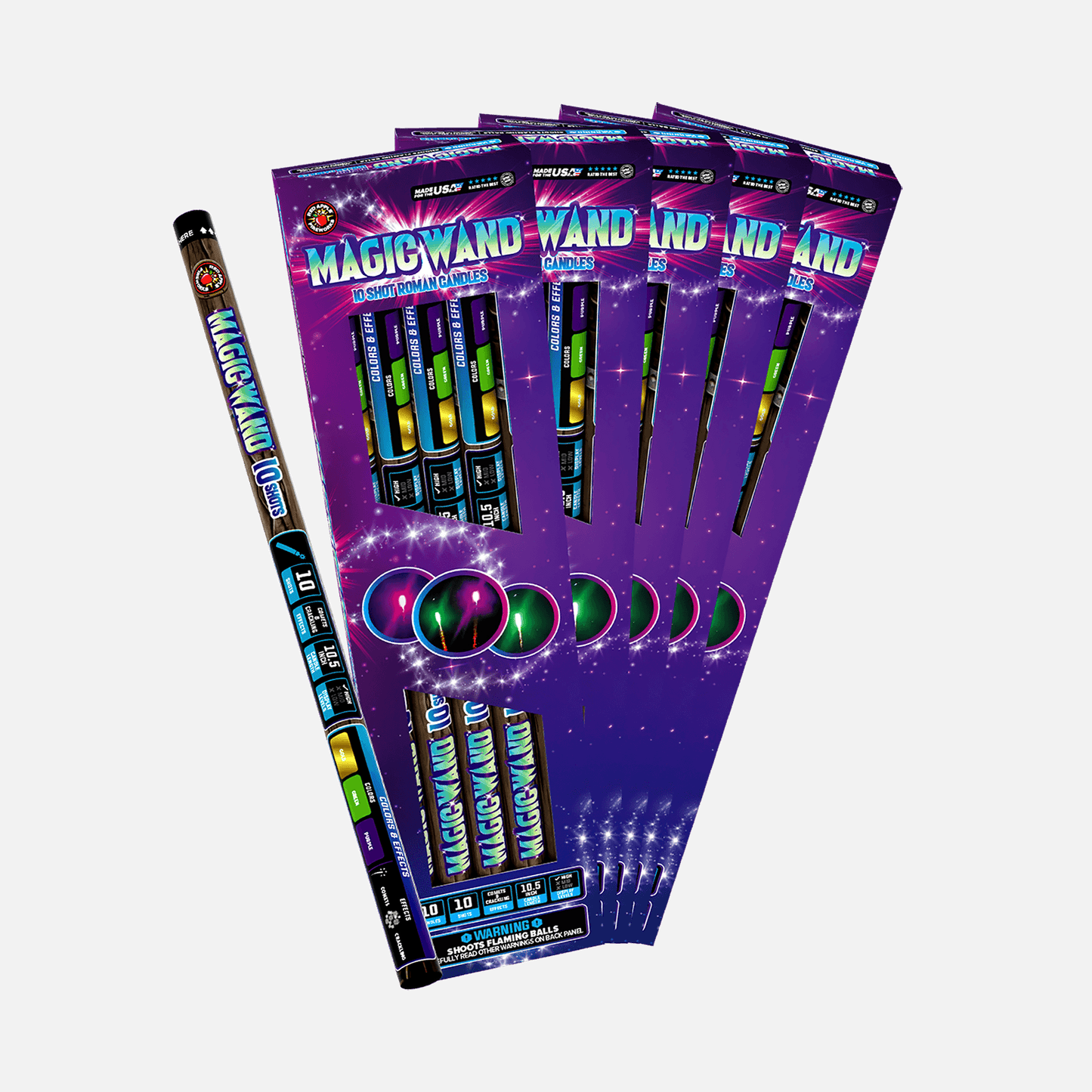 Magic Wand™ 10 Shot Roman Candles