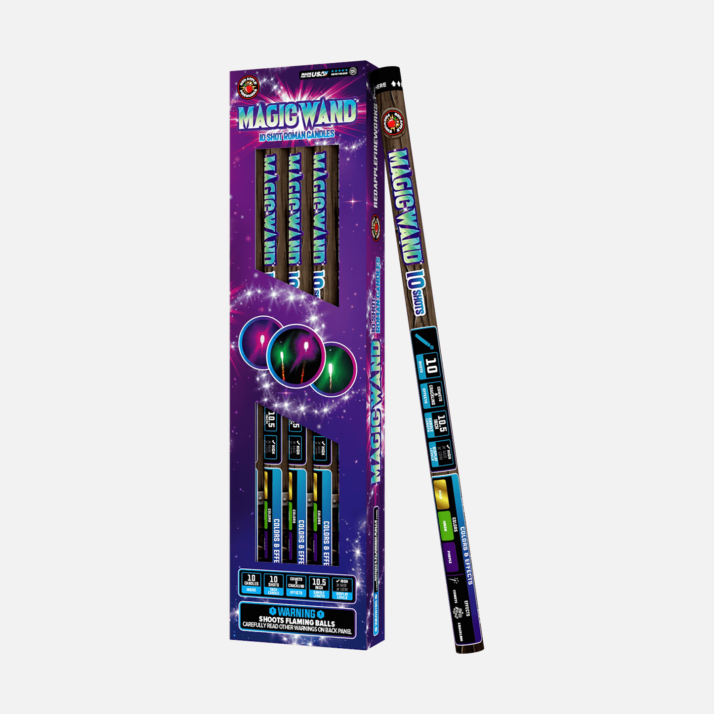 Magic Wand™ 10 Shot Roman Candles