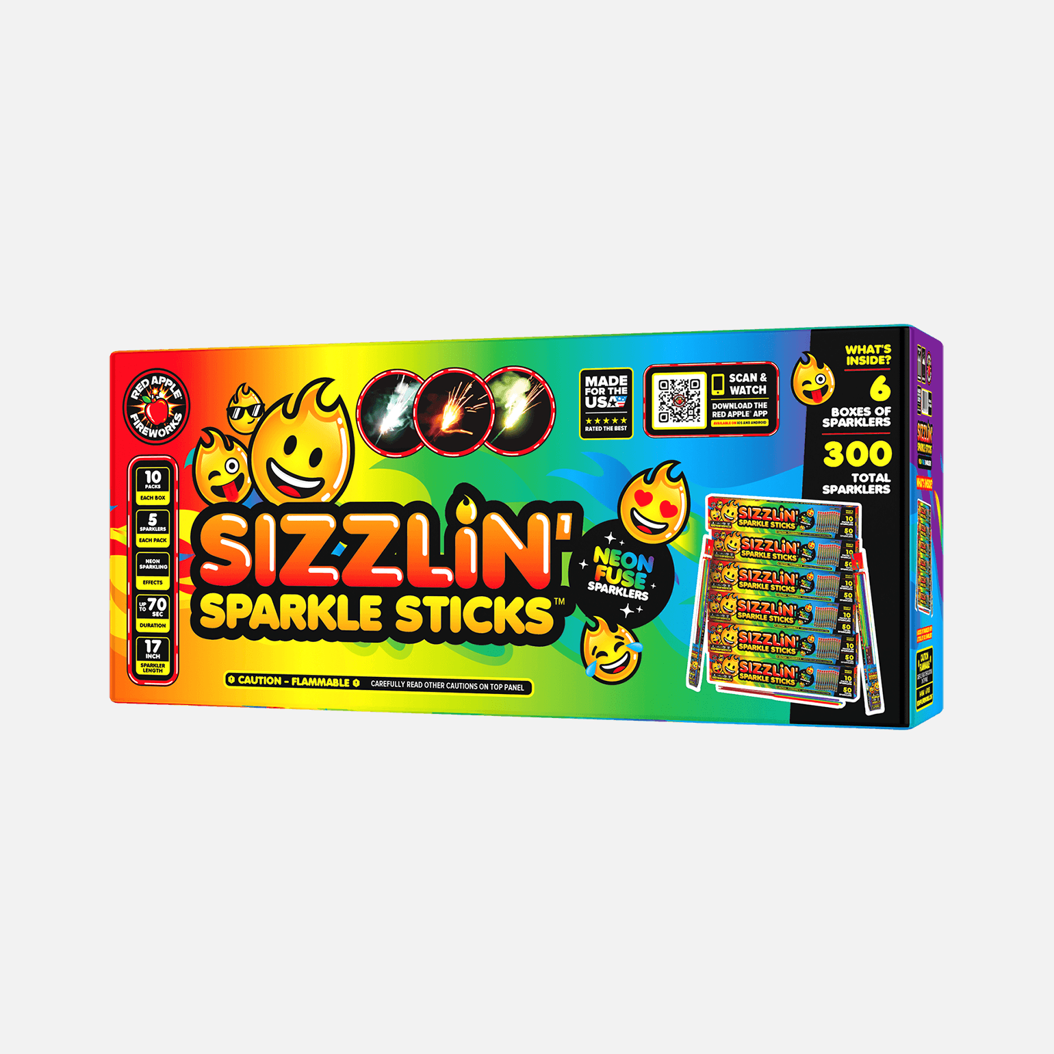 Sizzlin' Sparkle Sticks™ Fuse Sparklers