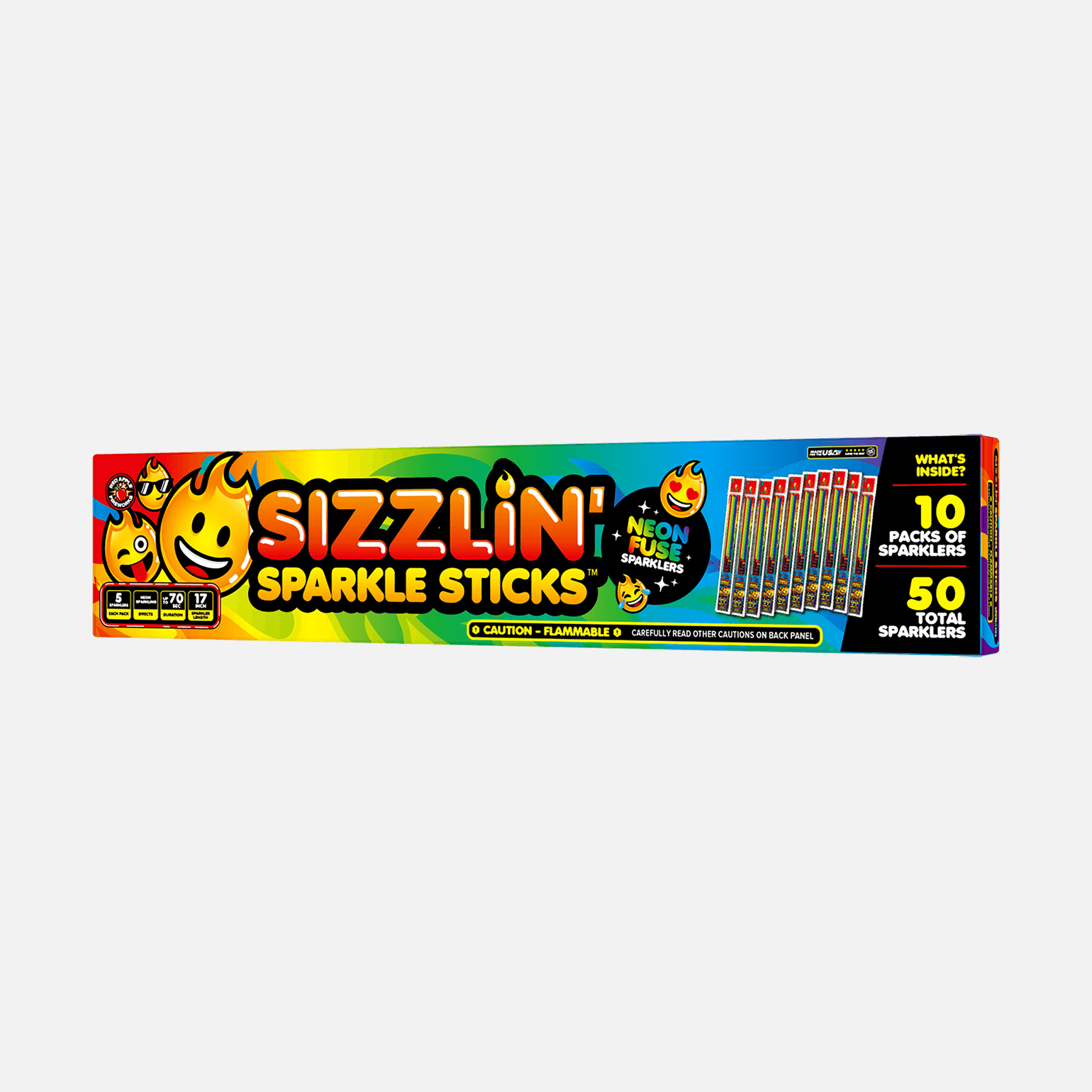 Sizzlin' Sparkle Sticks™ Fuse Sparklers