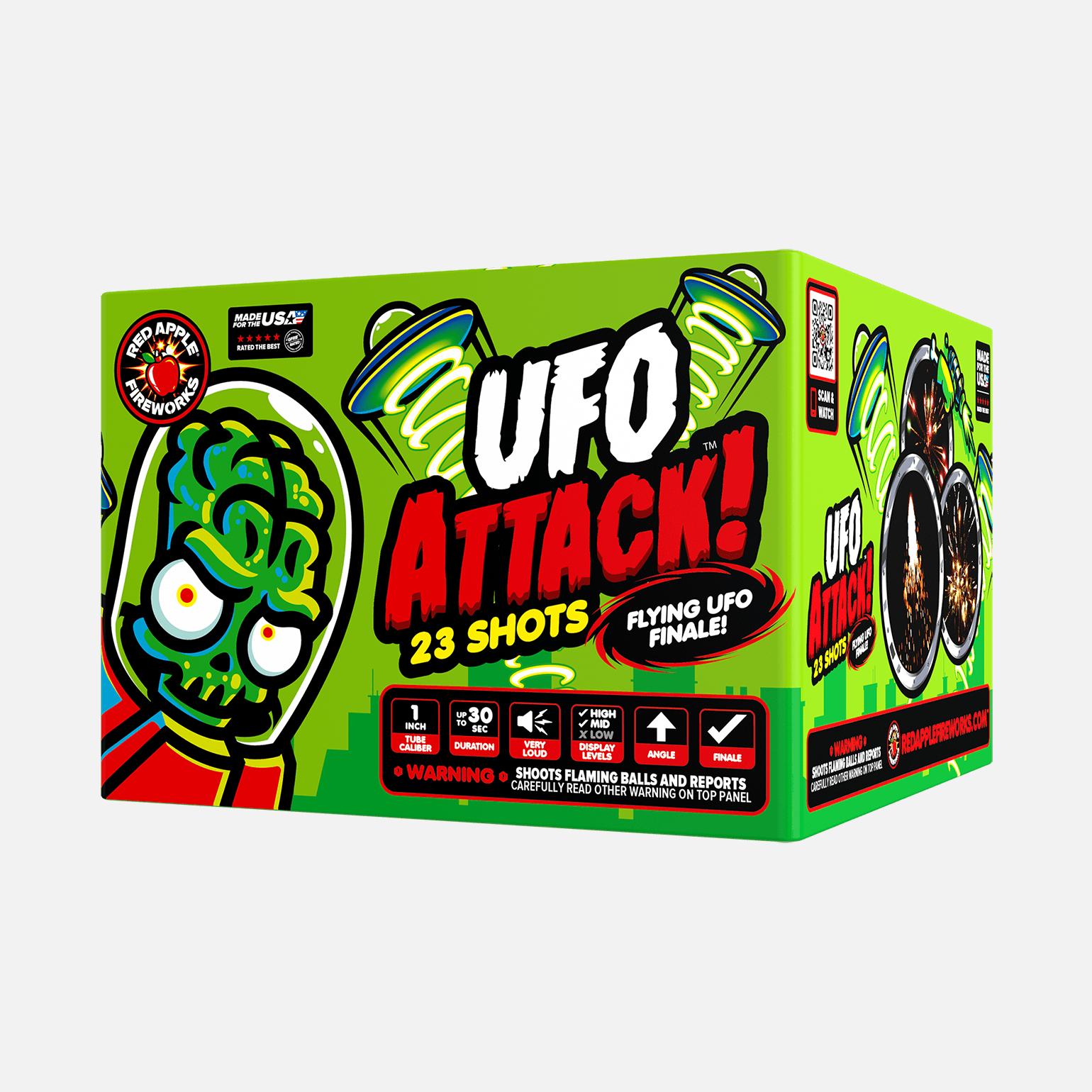 UFO Attack!™ 46 Shot XL® Aerial Finale Set® with Flying UFOs!