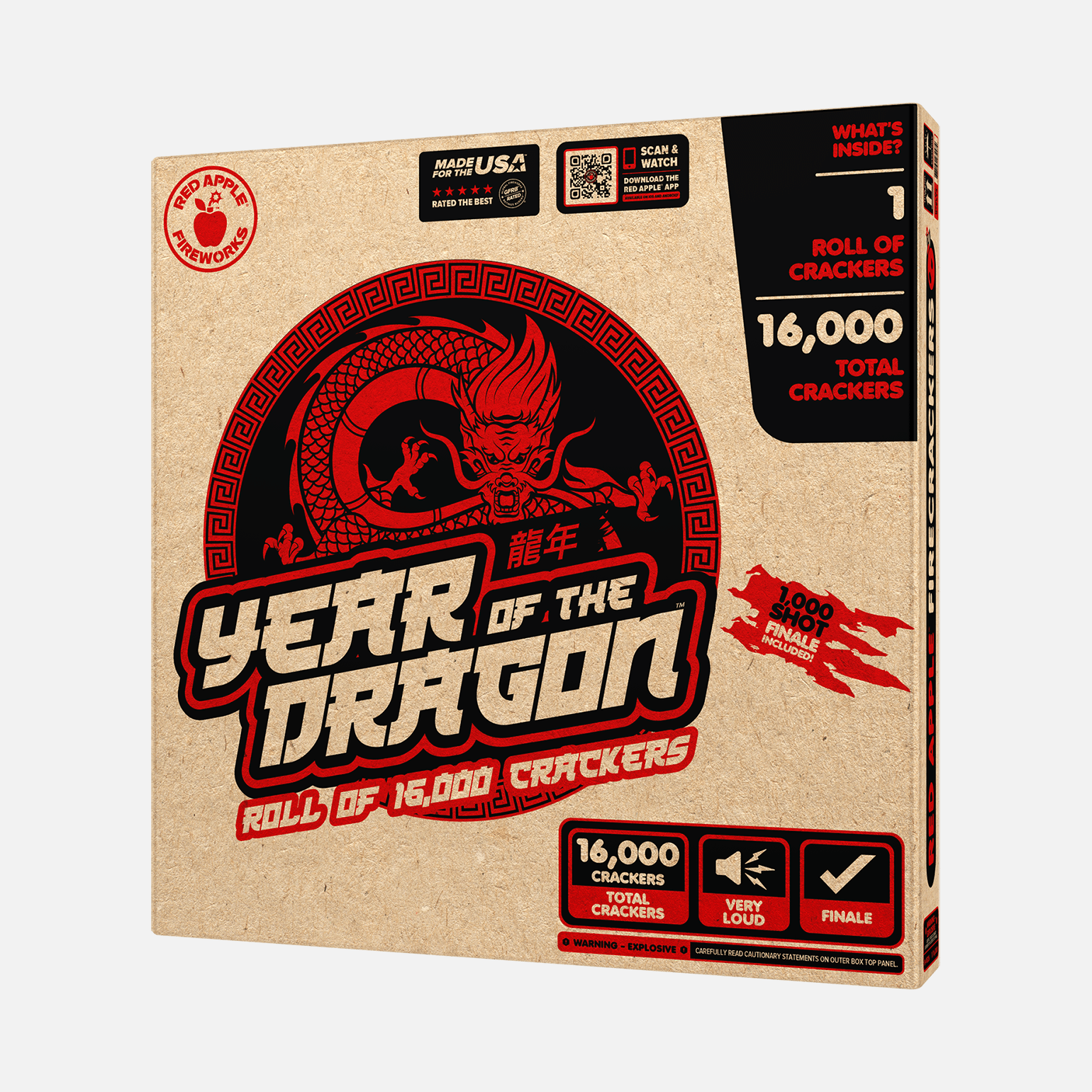 Year of the Dragon™ Roll of 16,000 Firecrackers