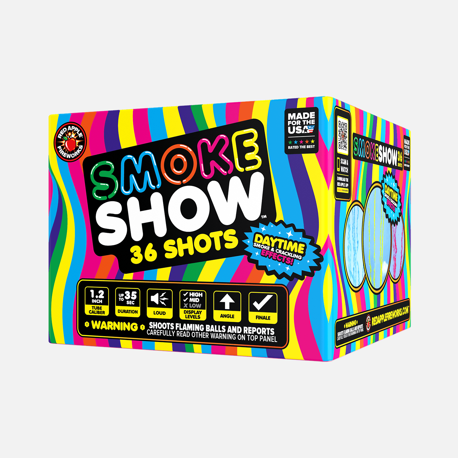 Smokeshow™ 36 Shot Daytime XL® Aerials XL® Aerial Cakes (Up to 500 Grams)