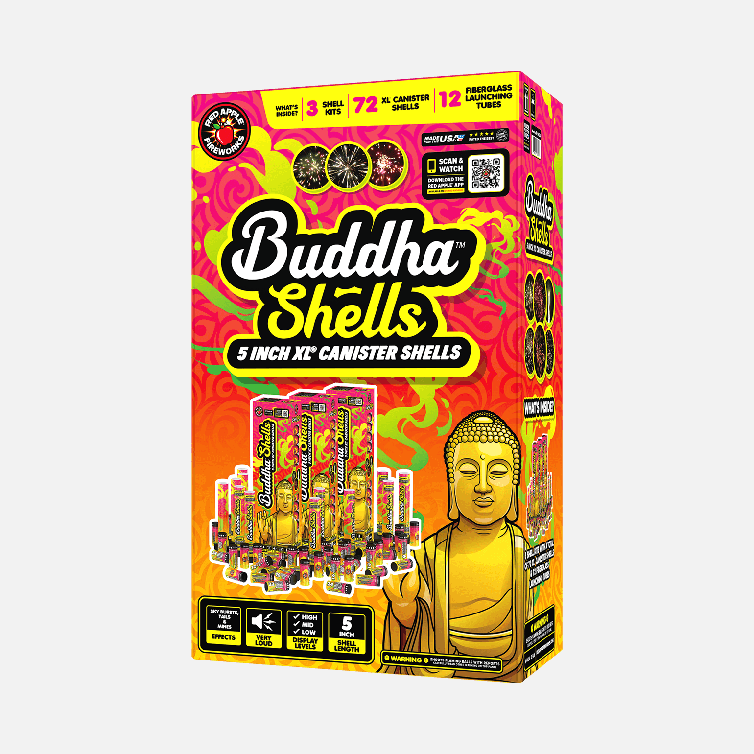 Buddha™ Shells 24 Shot 5" XL® Canister Shells