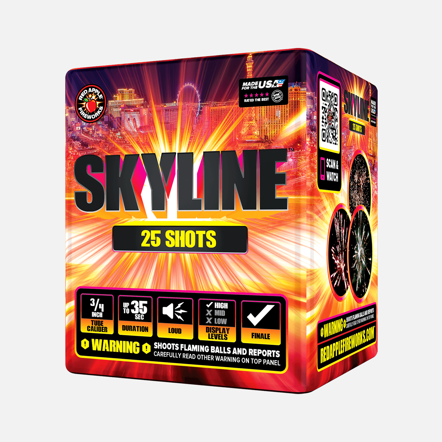 Skyline® 25 Shot Standard Aerials Standard Aerial Cakes (Up to 200 Grams)