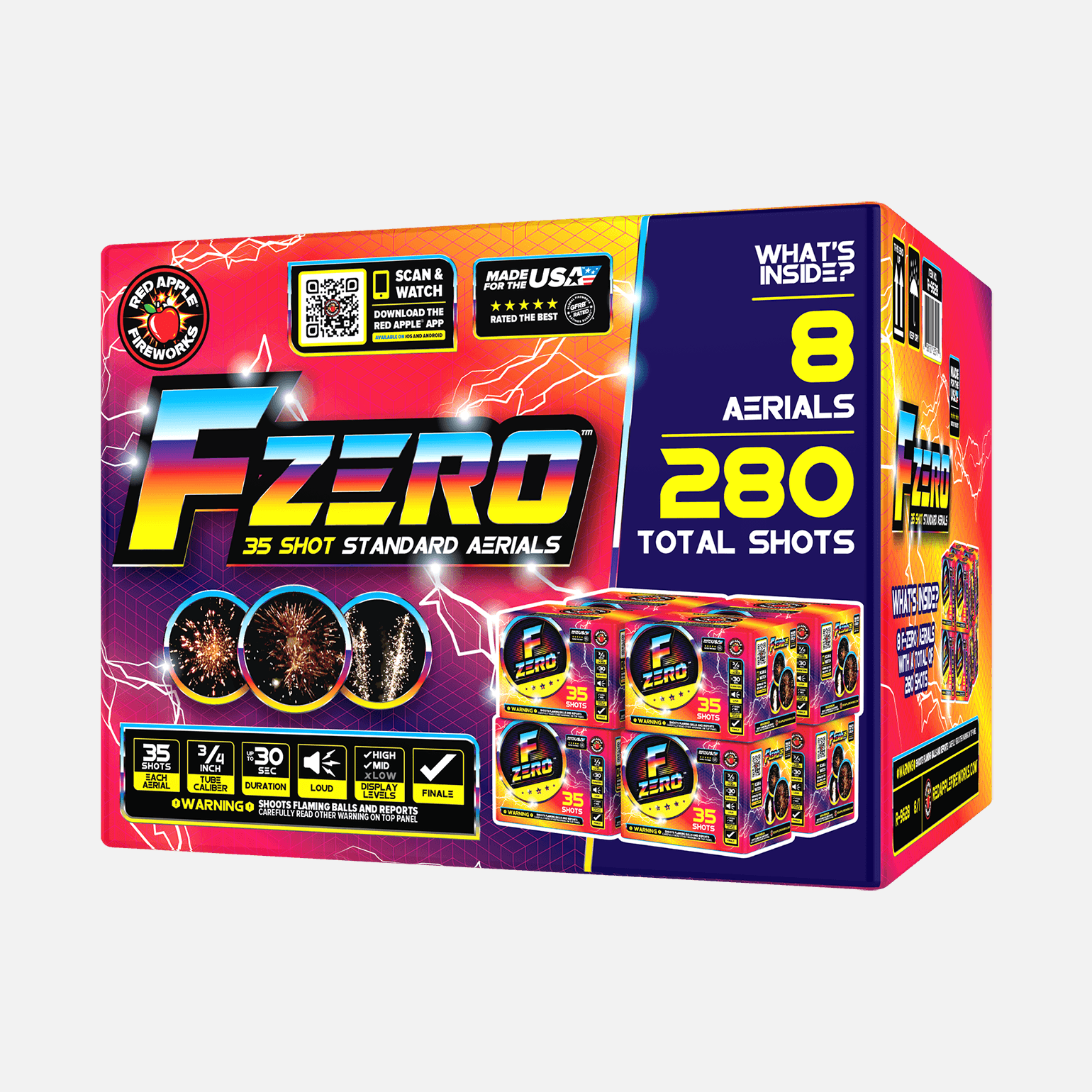 F-Zero® 35 Shot Standard Aerials Standard Aerial Cakes (Up to 200 Grams)