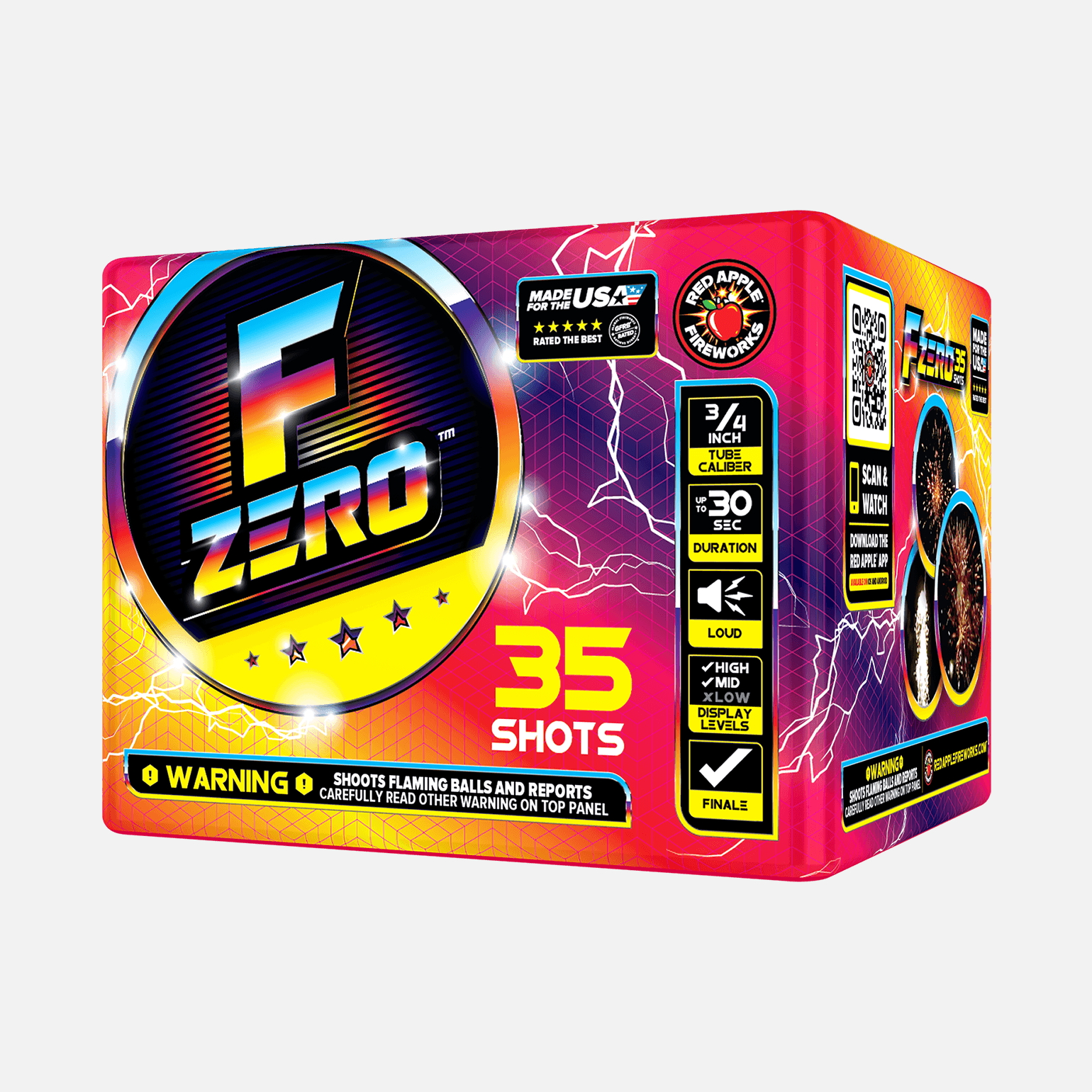 F-Zero® 35 Shot Standard Aerials Standard Aerial Cakes (Up to 200 Grams)