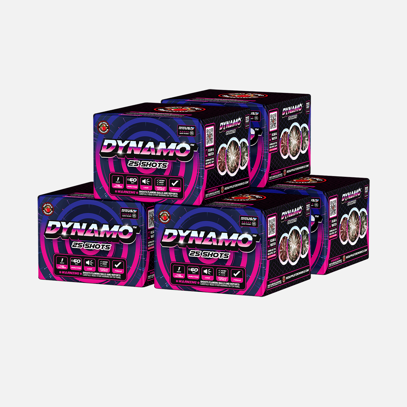 Dynamo™ 25 Shot Large Aerials Large Aerial Cakes (Up to 350 Grams)