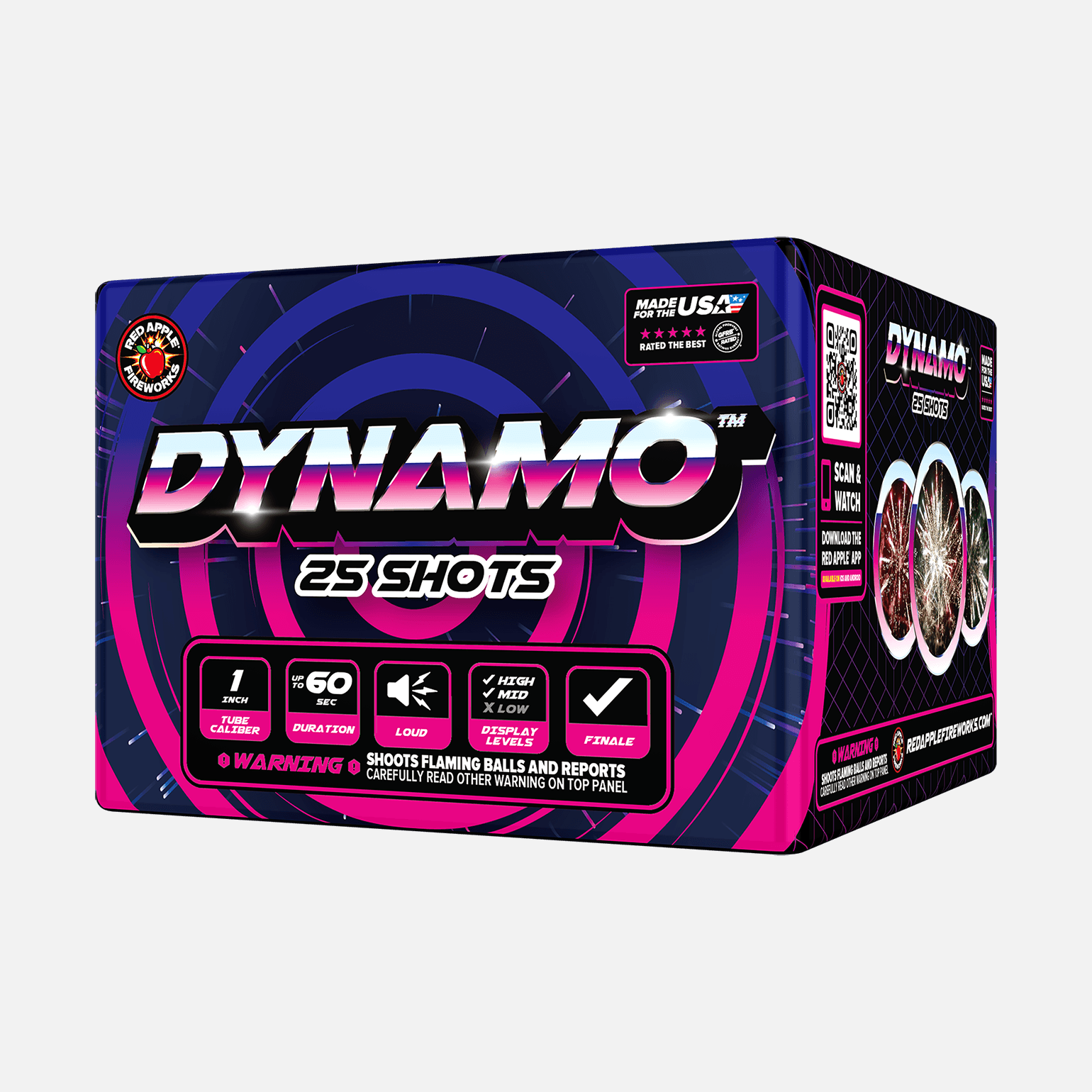 Dynamo™ 25 Shot Large Aerials Large Aerial Cakes (Up to 350 Grams)