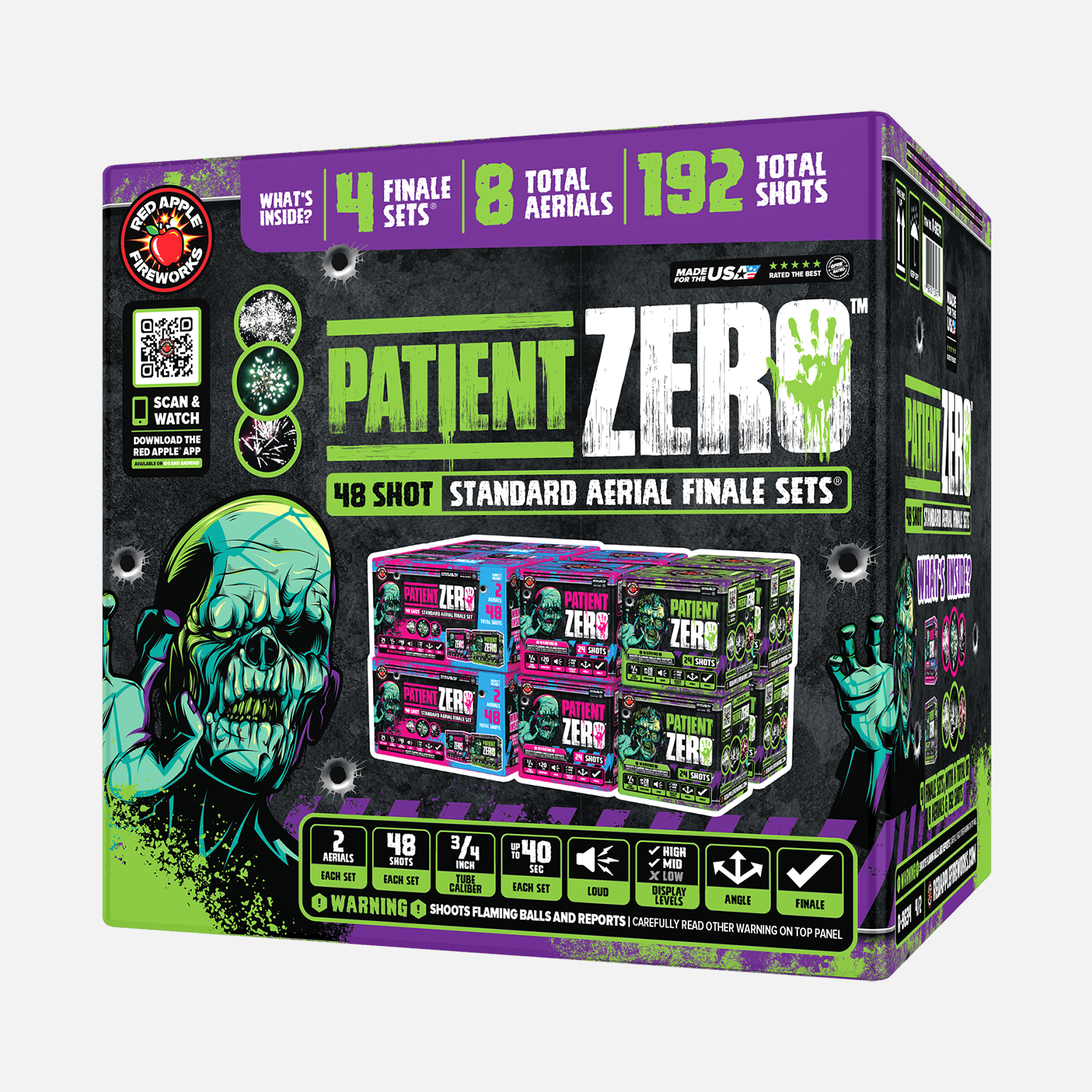 Patient Zero™ 48 Shot Standard Aerial Finale Sets®