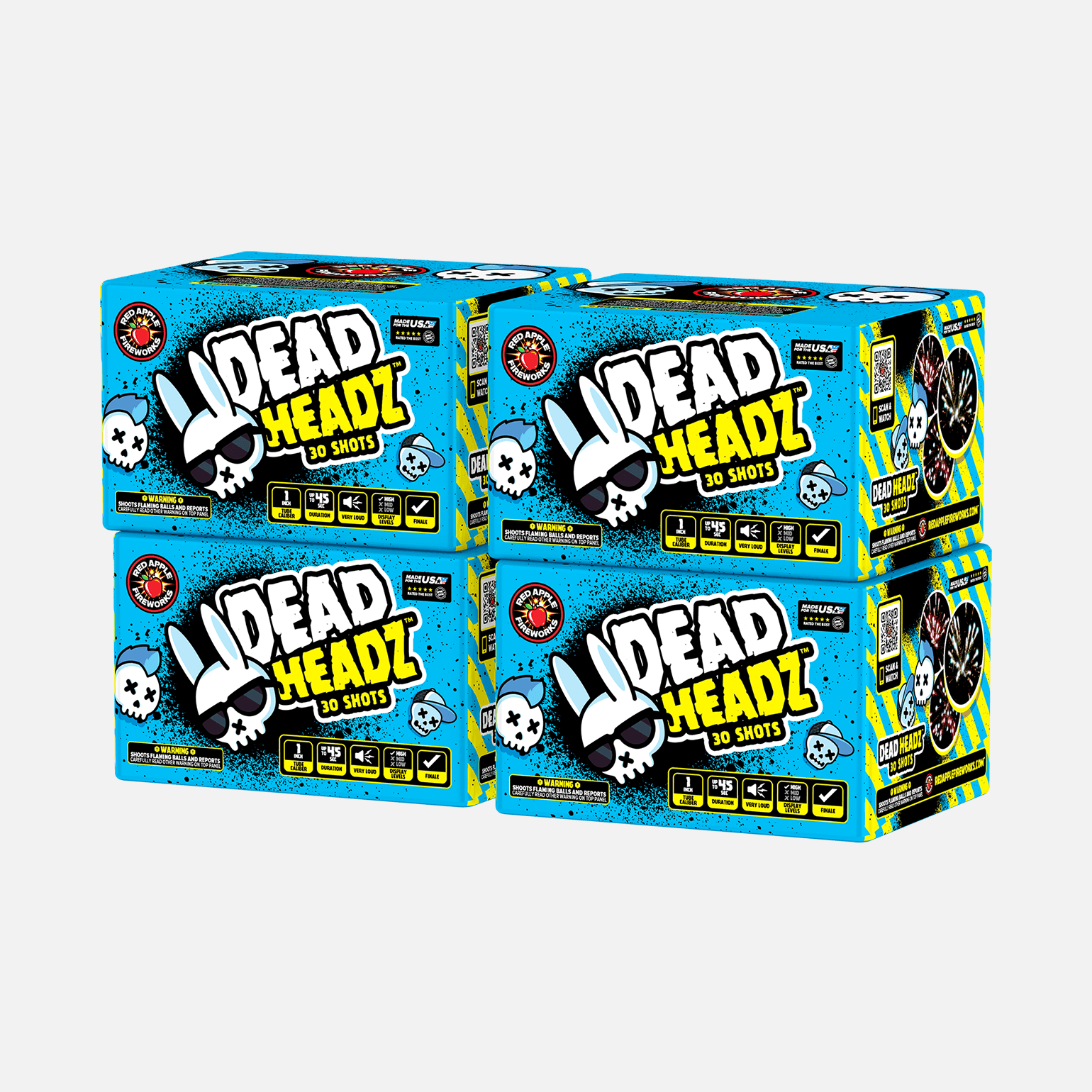 Dead Headz™ 30 Shot Large Aerials Large Aerial Cakes (Up to 350 Grams)