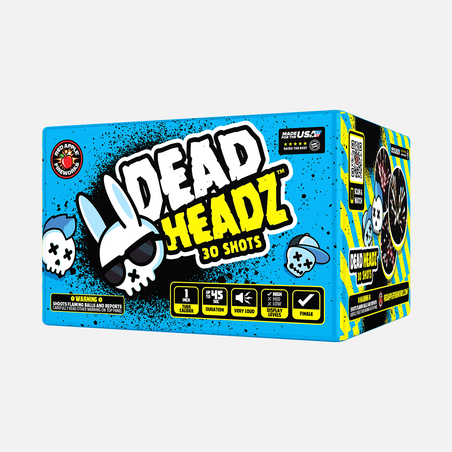 Dead Headz™ 30 Shot Large Aerials Large Aerial Cakes (Up to 350 Grams)