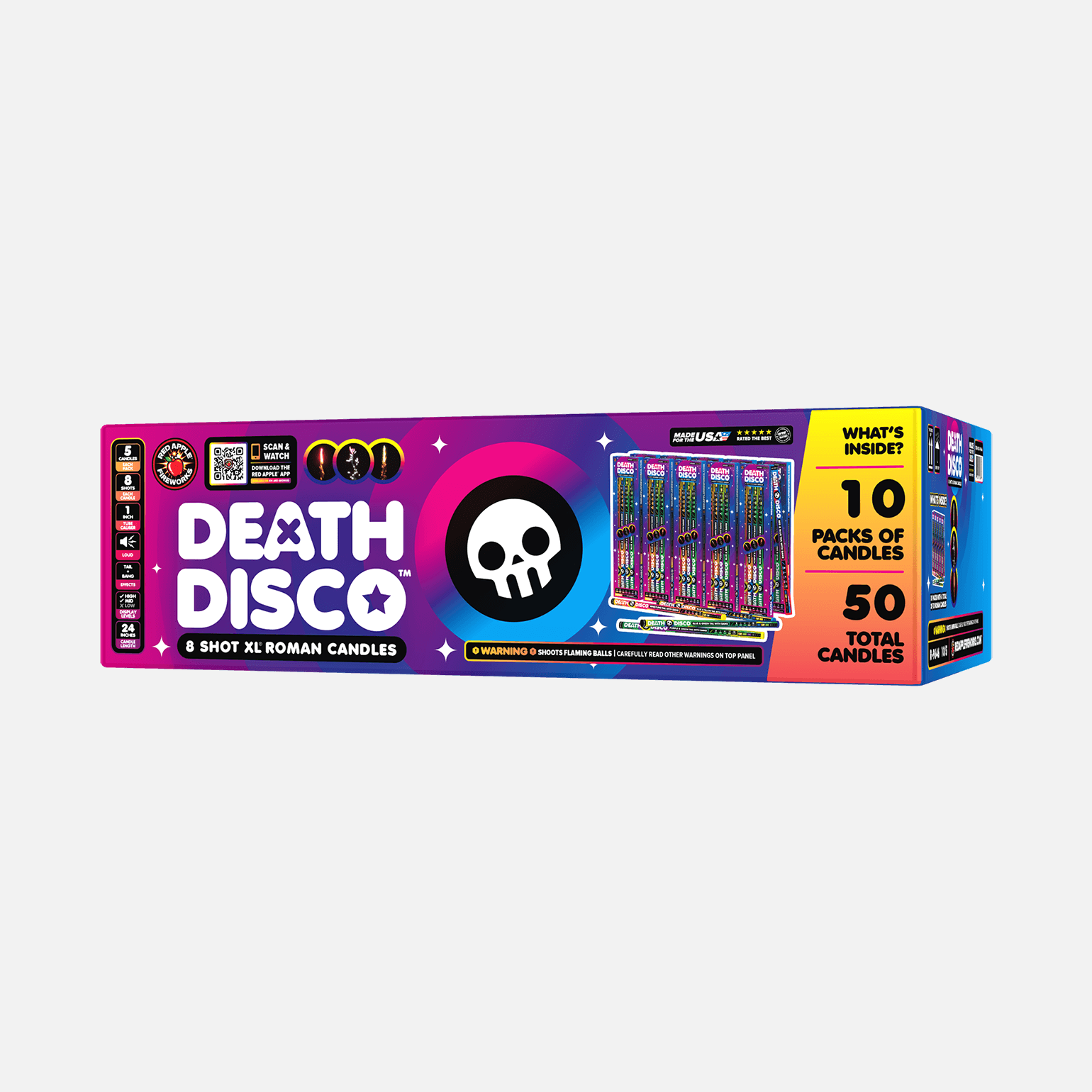 Death Disco™ 8 Shot XL® Candles XL® Roman Candles