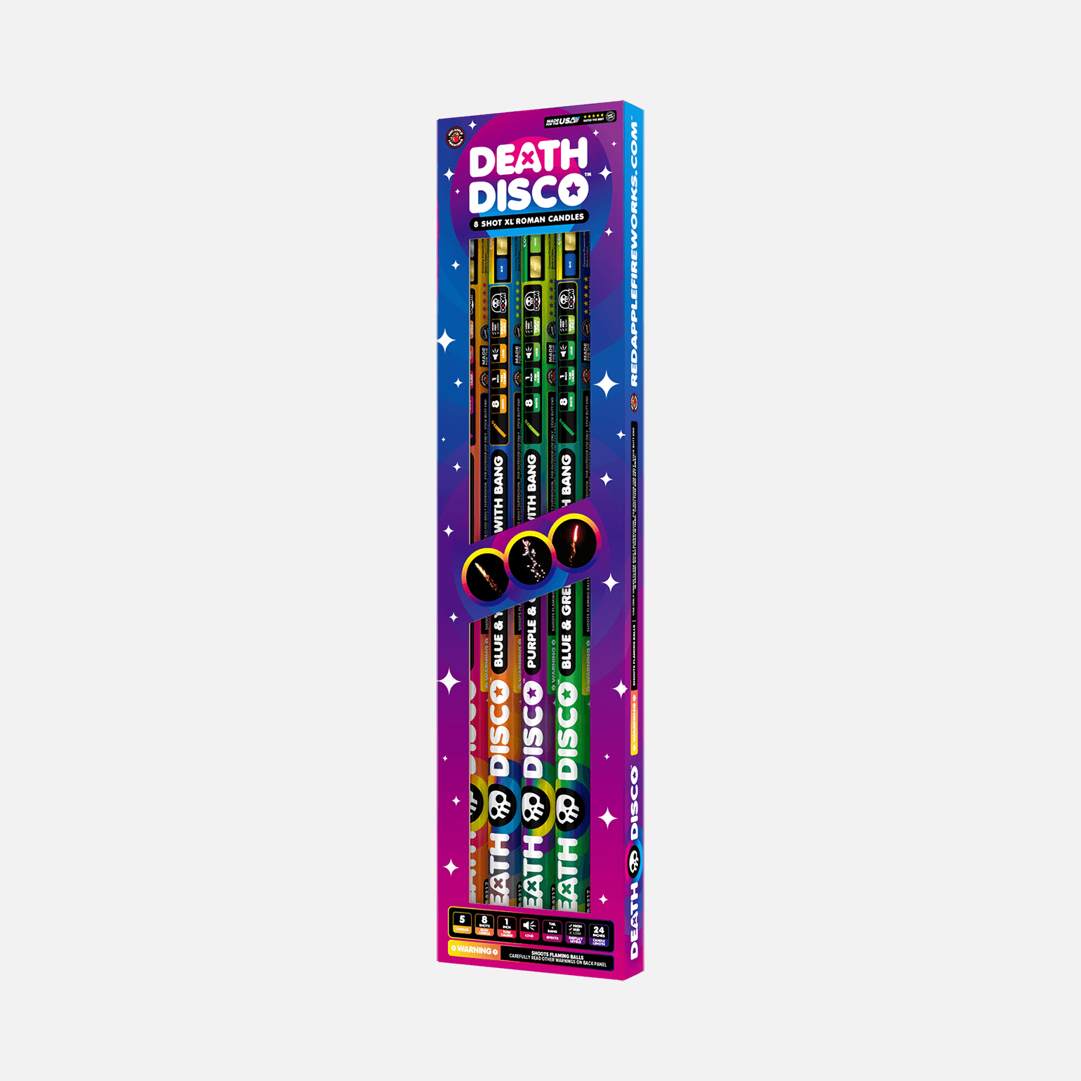 Death Disco™ 8 Shot XL® Candles XL® Roman Candles